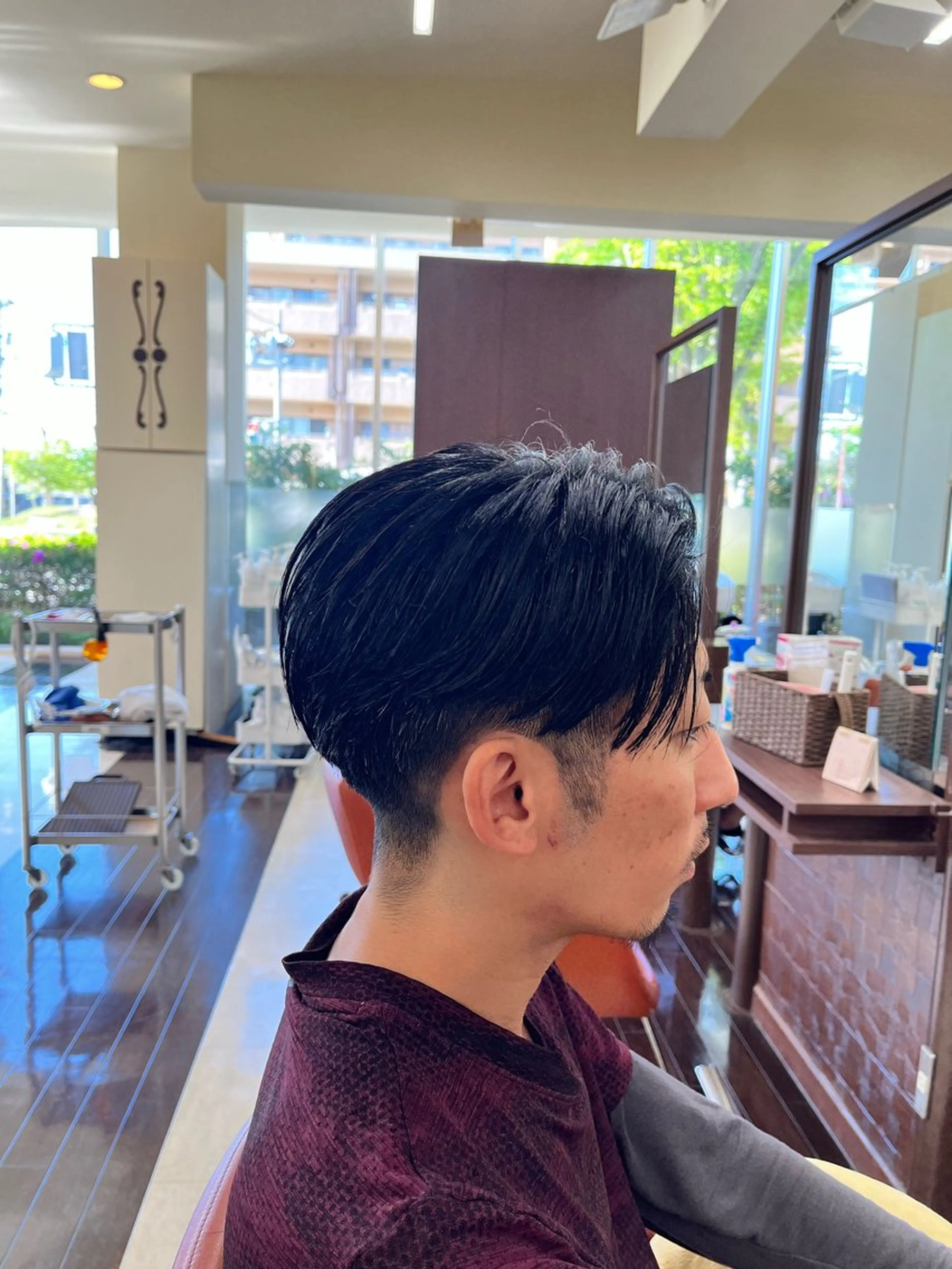 ショート メンズ センターパート 刈り上げ 🧊メンズ特化🧊 高木航希のヘアスタイル