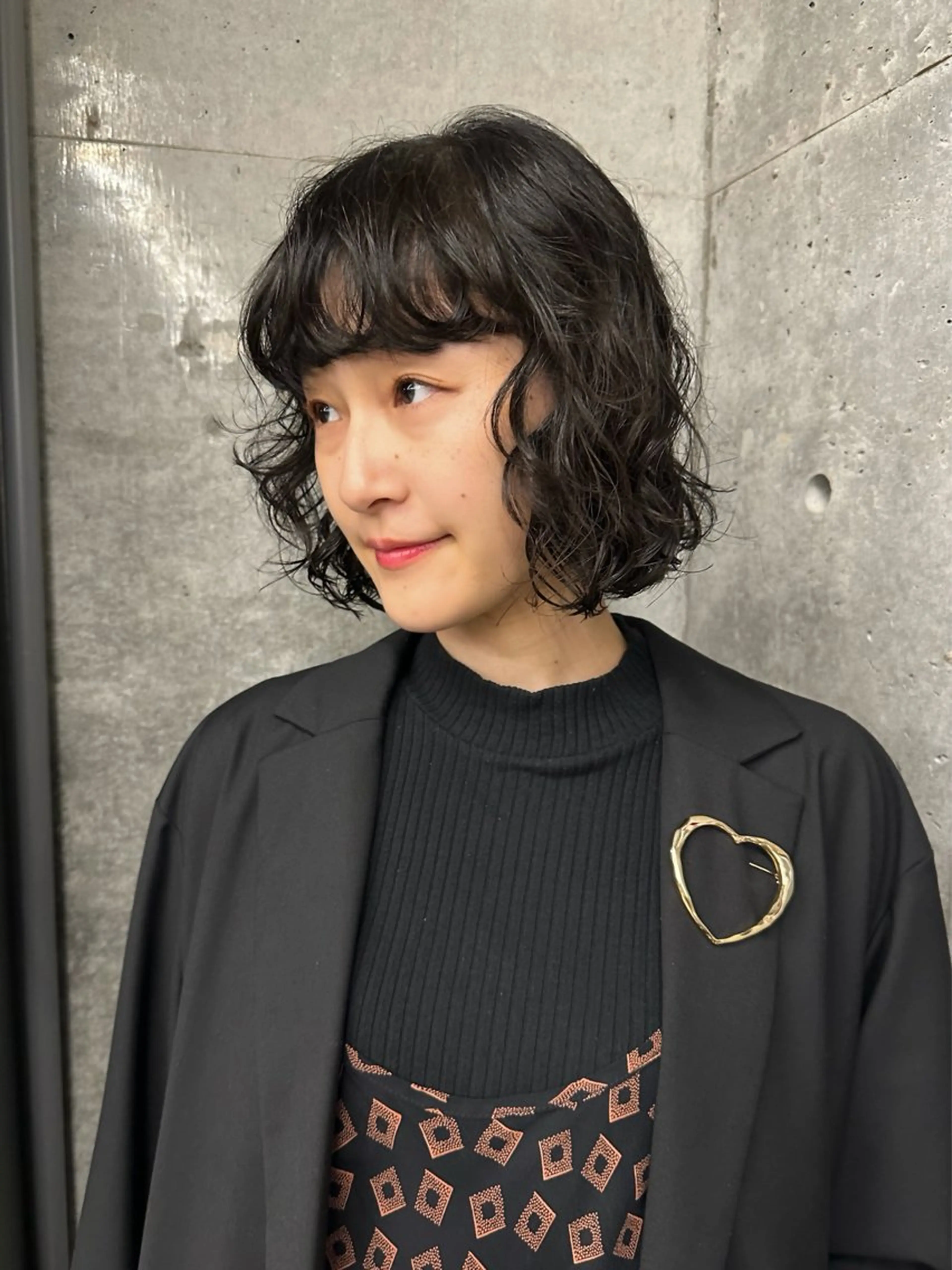 ミディアム パーマ カット パーマ お悩み解決パーマ hana🩰のヘアスタイル