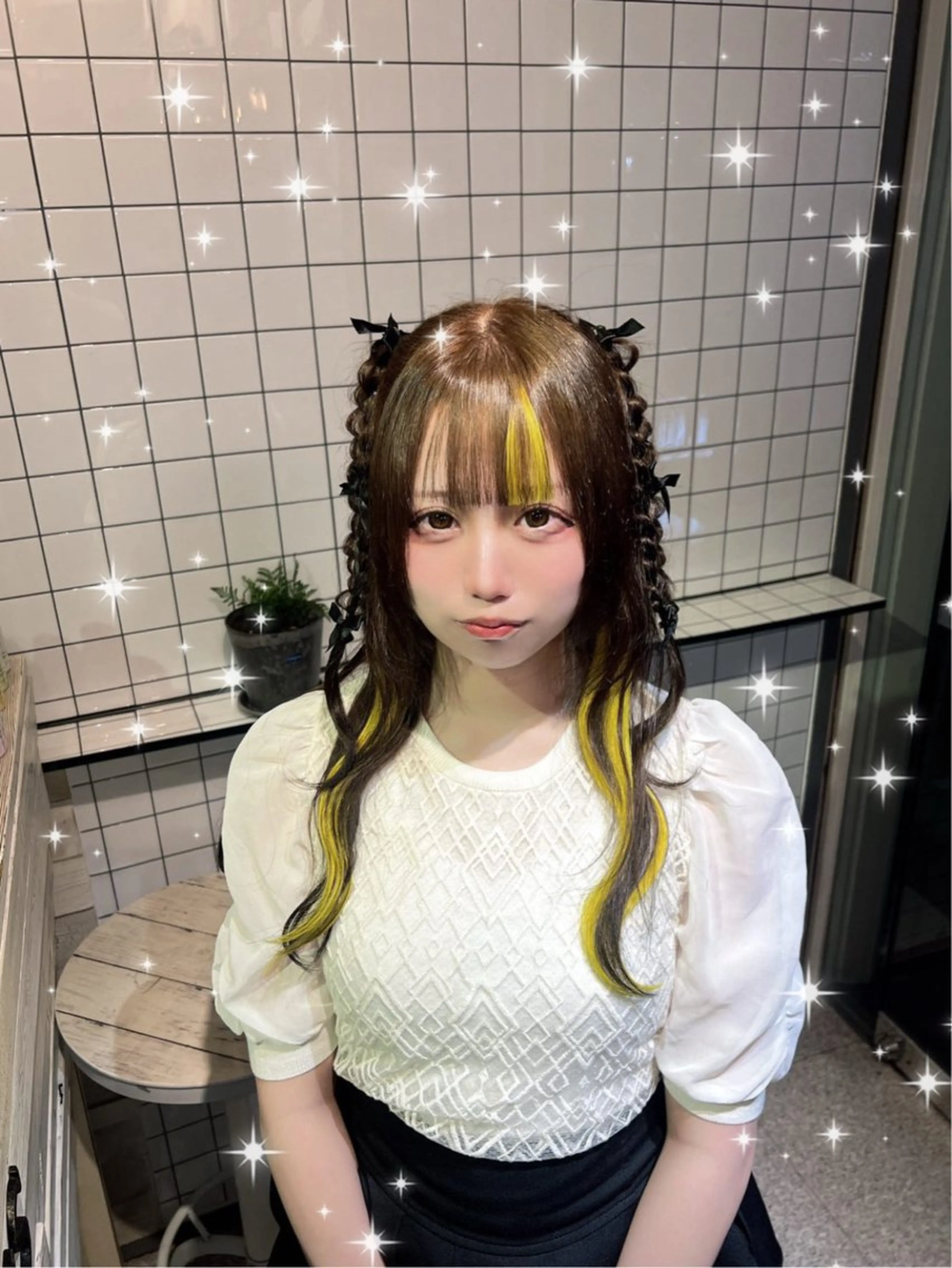 エクステ 個性的カラー ☆≡ねねのヘアスタイル