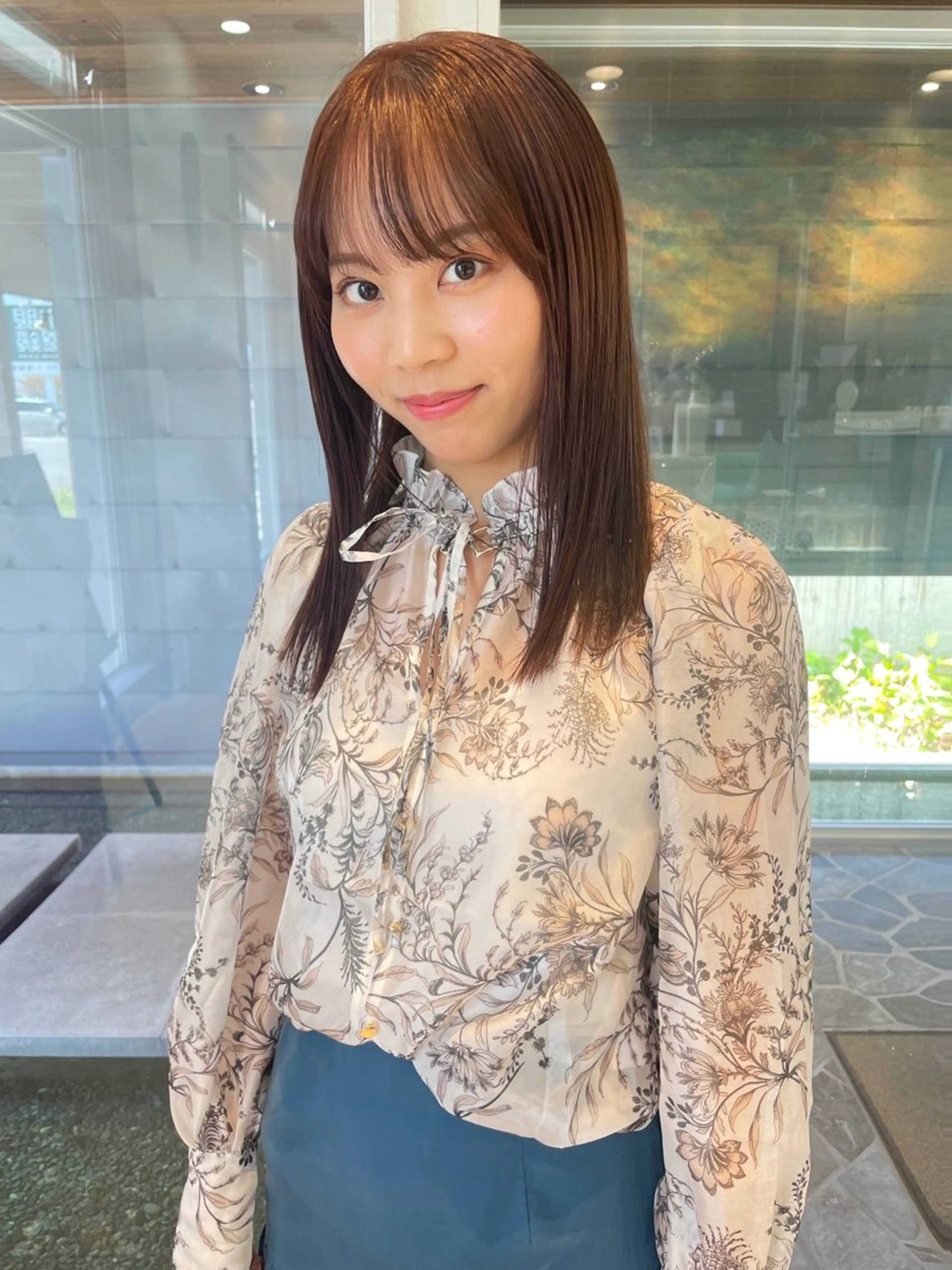 🍀2回目以降のお客様🍀【デザインカット+フルカラー+1stepトリートメント】⭐️韓国風⭐️ケアカラーで美髪へ🌟の写真