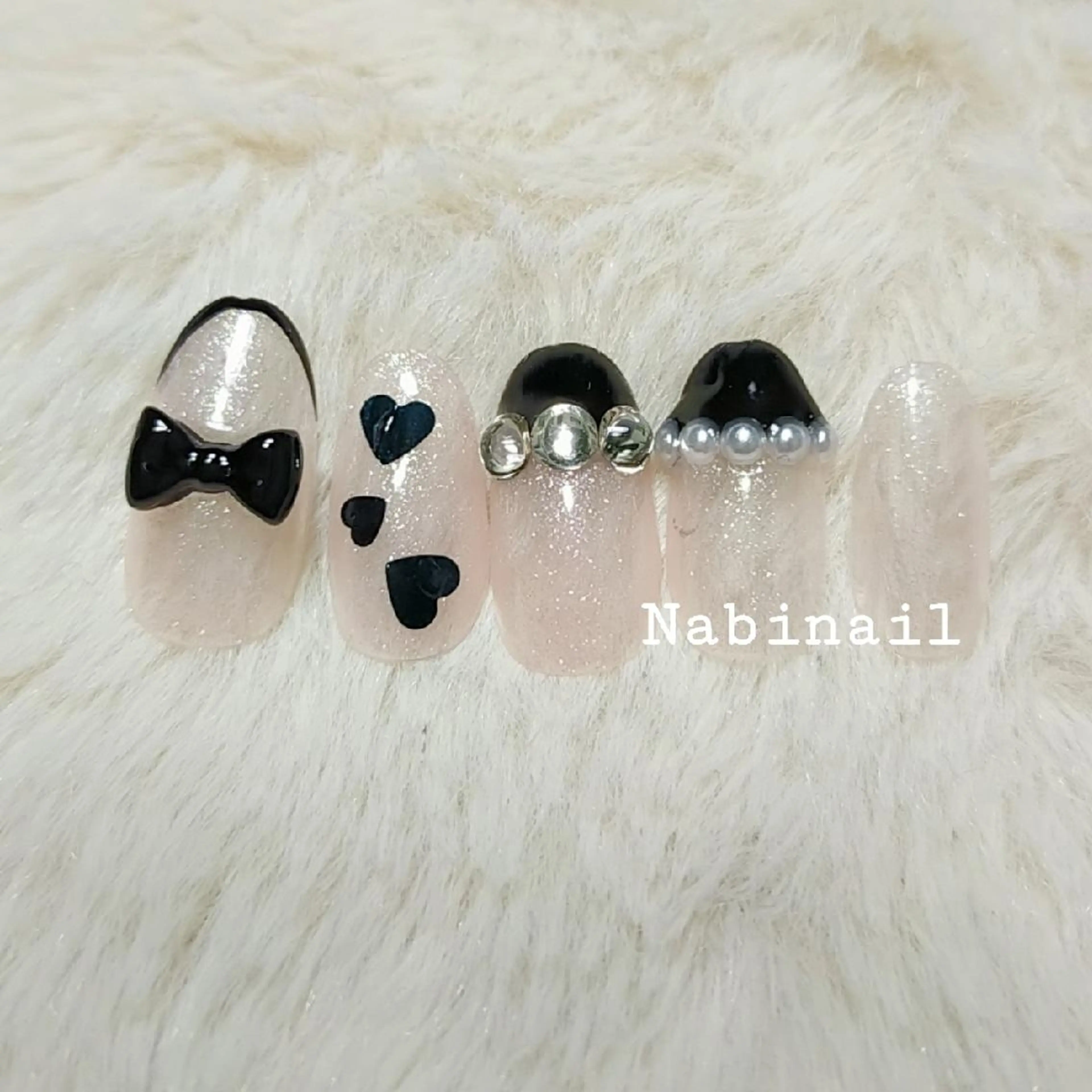 ネイル ピンク ワンホンネイル 西日暮里 Nabinailのネイルデザイン