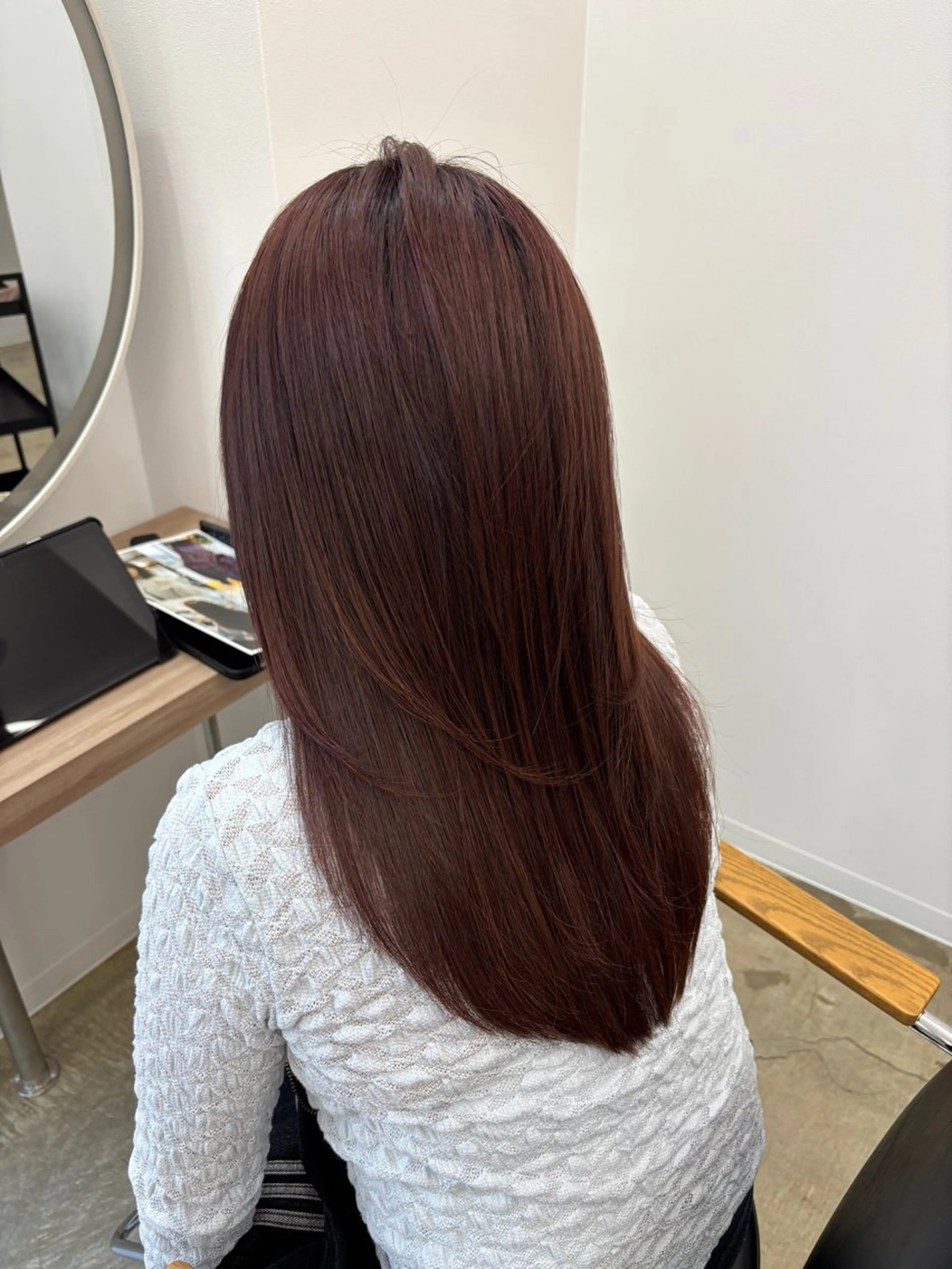 セミロング レイヤーカット カット ヘアカラー トリートメント 髪質改善/艶髪🫧 廣野暖花のヘアスタイル