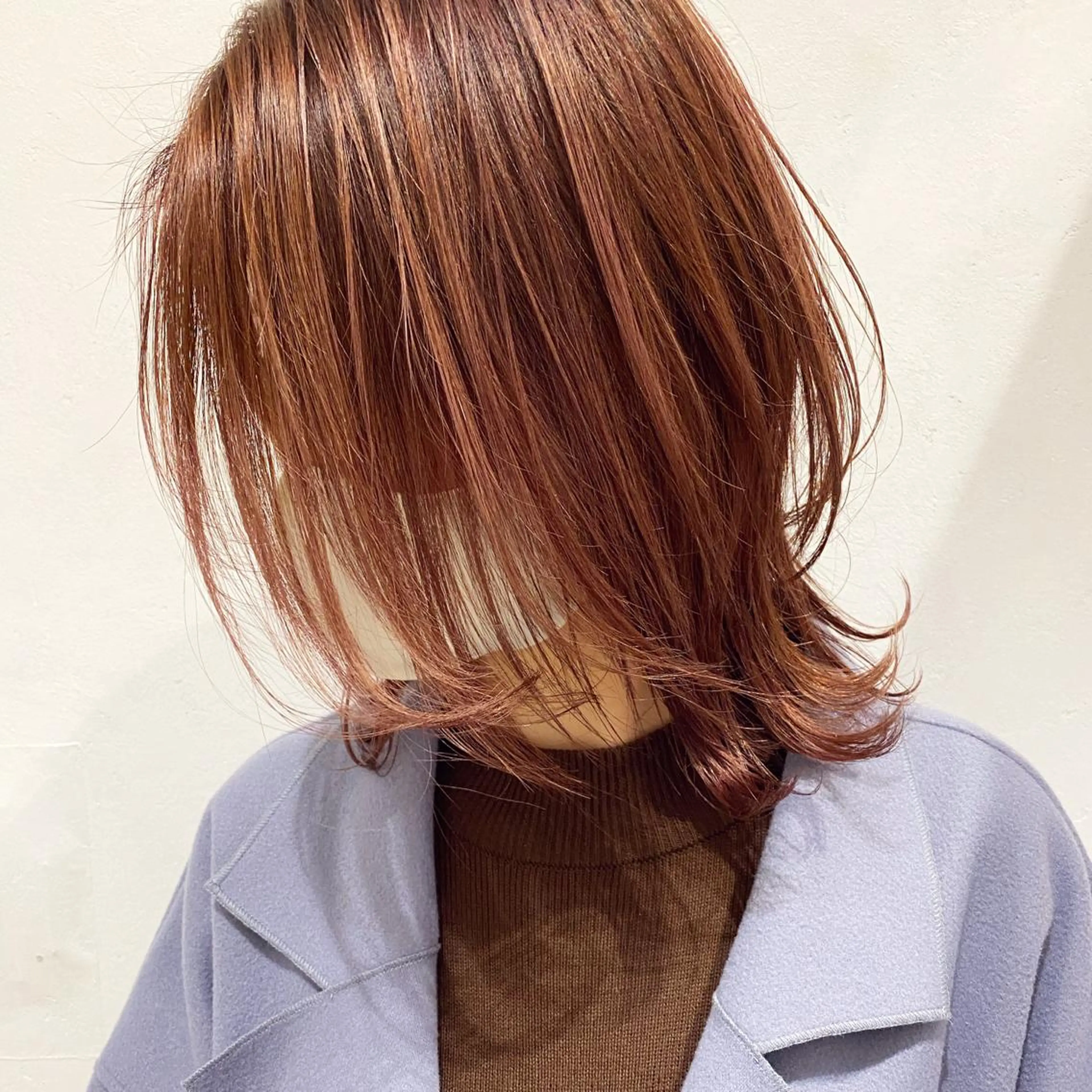 ショート カラー ブラウンカラー ピンクカラー ピンクブラウン レイヤーカット ボブ/salut町田 🧡kanaのヘアスタイル