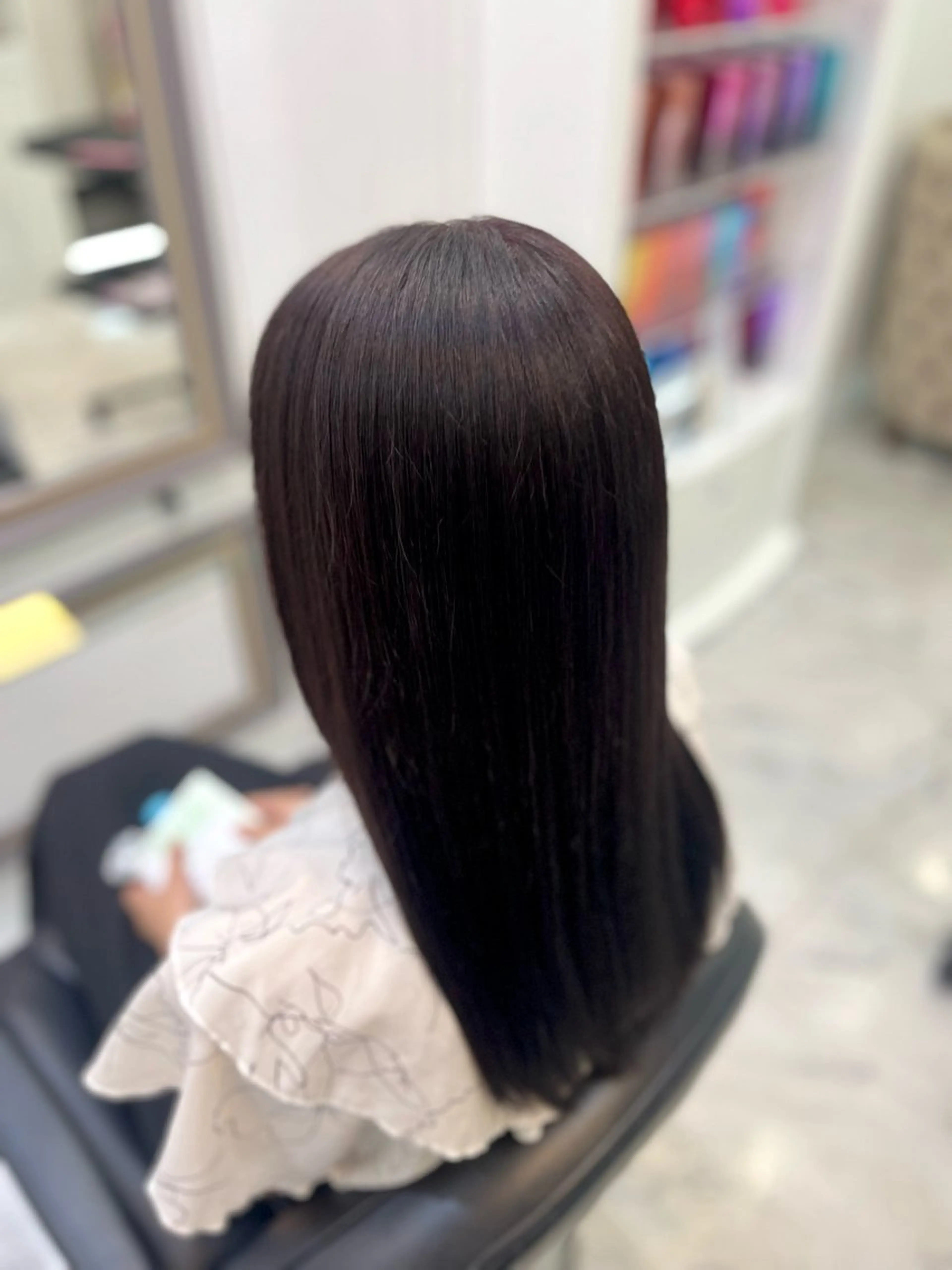 セミロング パープルカラー ナツキ/ 表参道のヘアスタイル