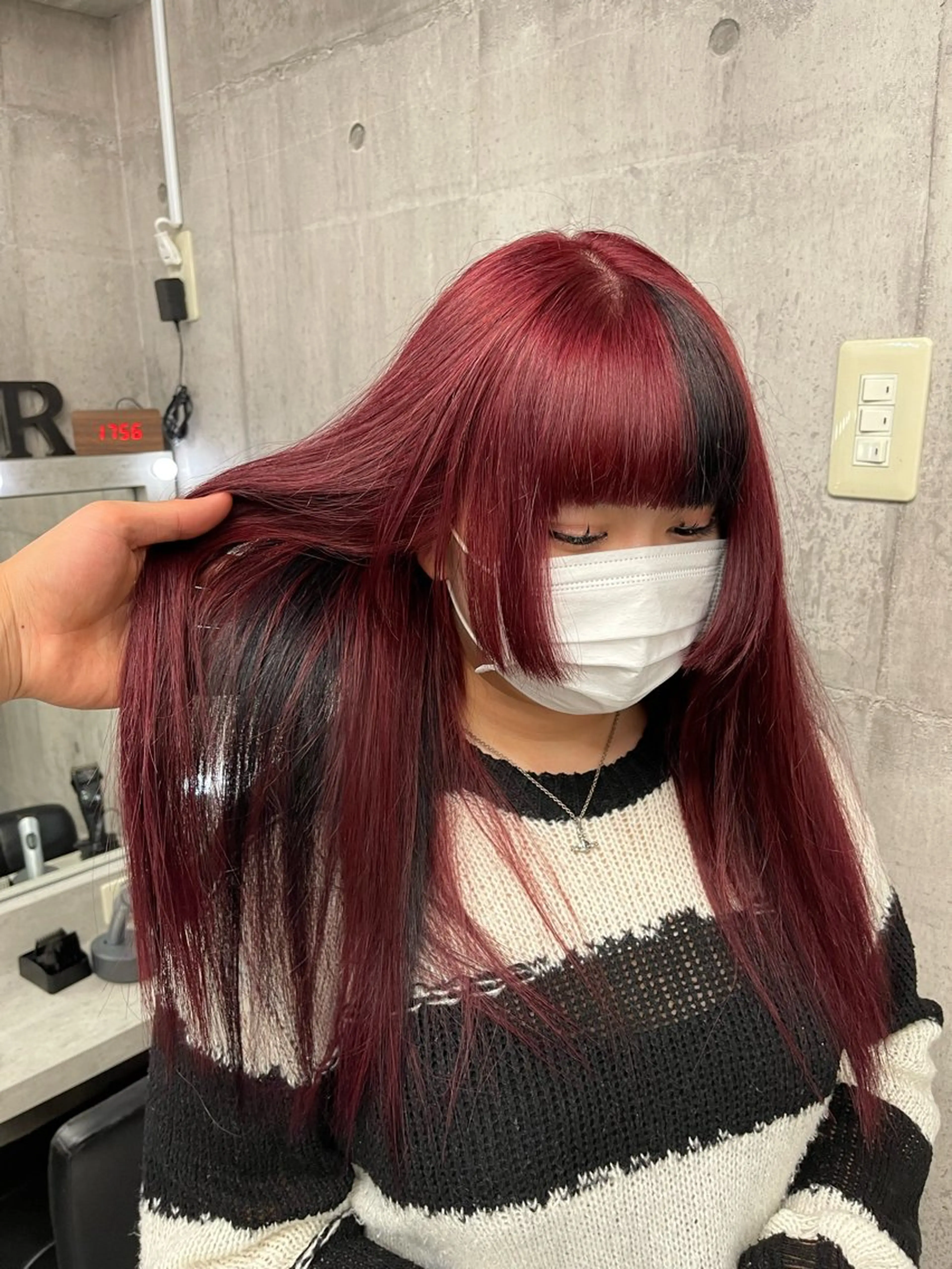 セミロング カラー パーマ ヘアアレンジ メンズ キッズ レイヤーの魔術師 𓍼takumi𓍼のヘアスタイル