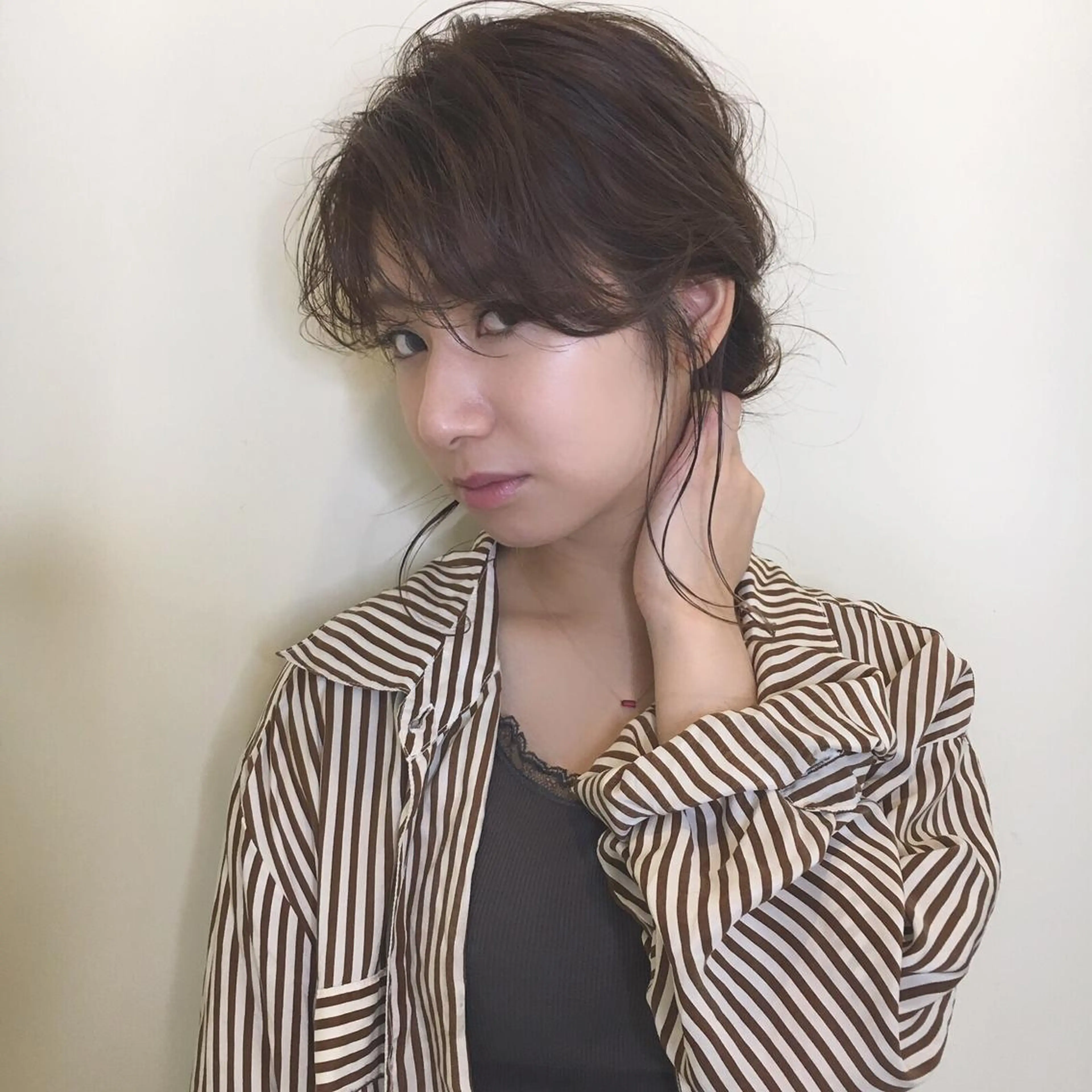 ミディアム ヘアアレンジ 結婚式・ブライダル 薬院:今泉/上川美幸 ボブ/顔周りレイヤーのヘアスタイル