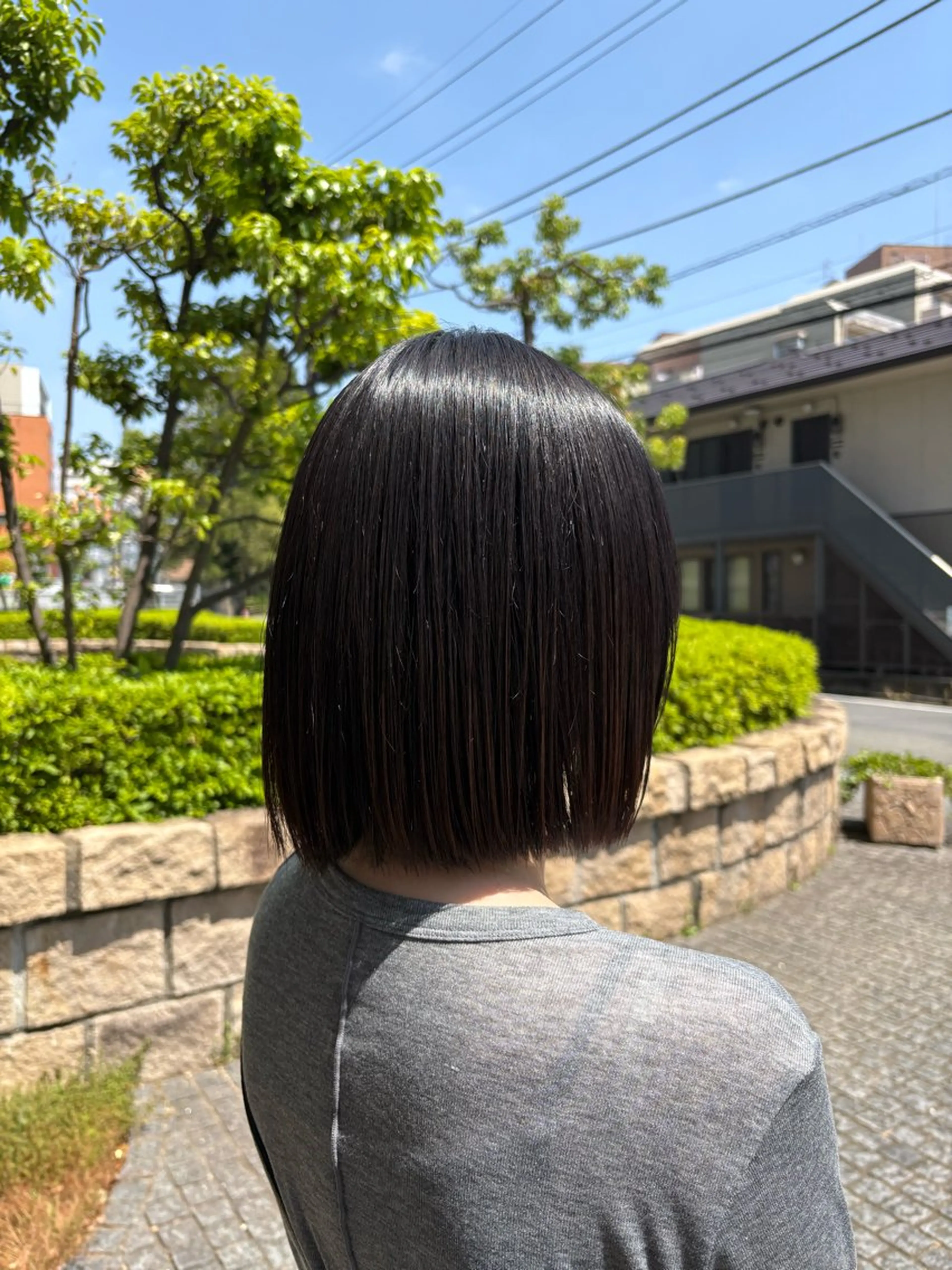 ミディアム ボブ 🌿ボブ/美髪矯正/ 艶カラー/Rukiのヘアスタイル