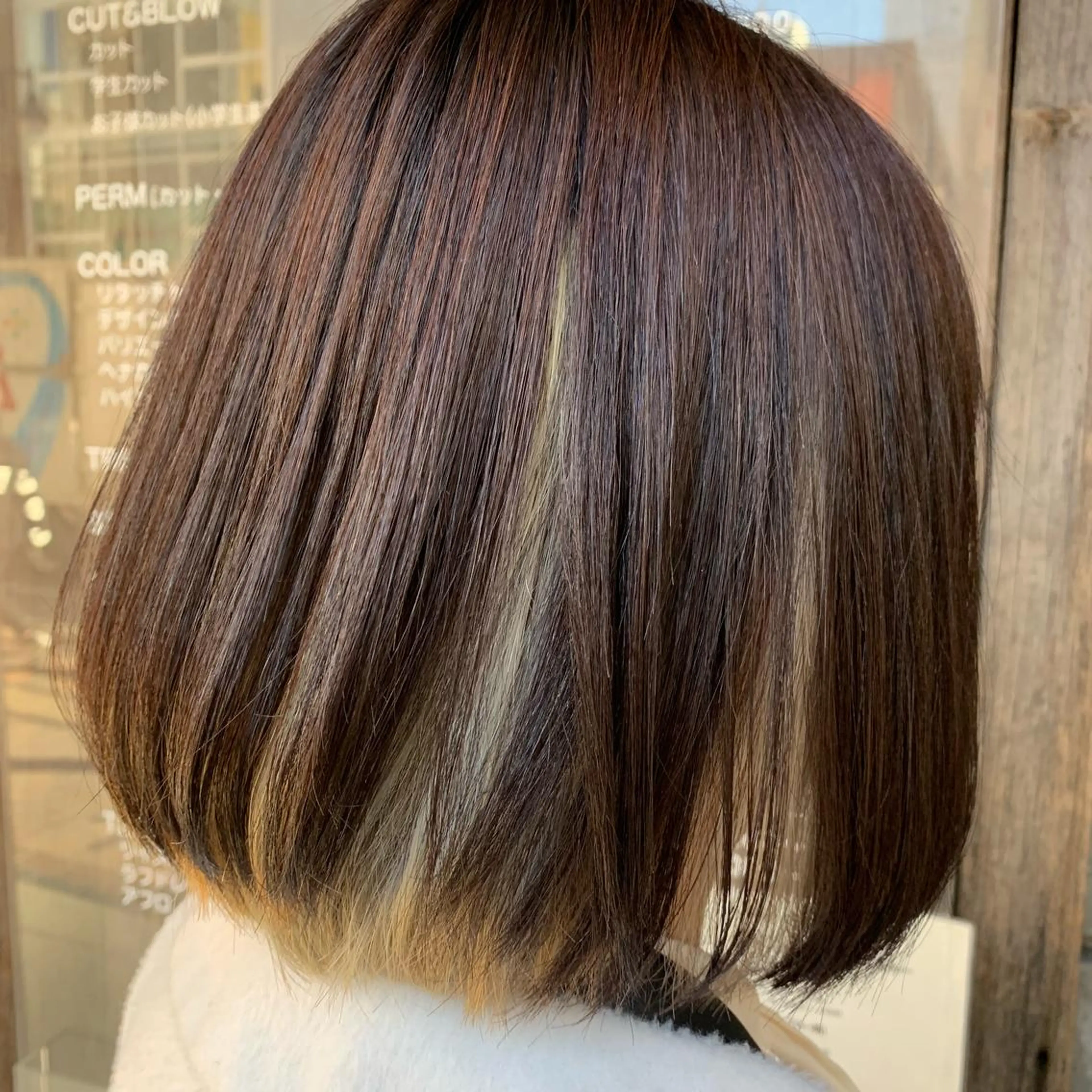 ショート カラー インナーカラー AOI✩⡱ y2kネイルのネイルデザイン