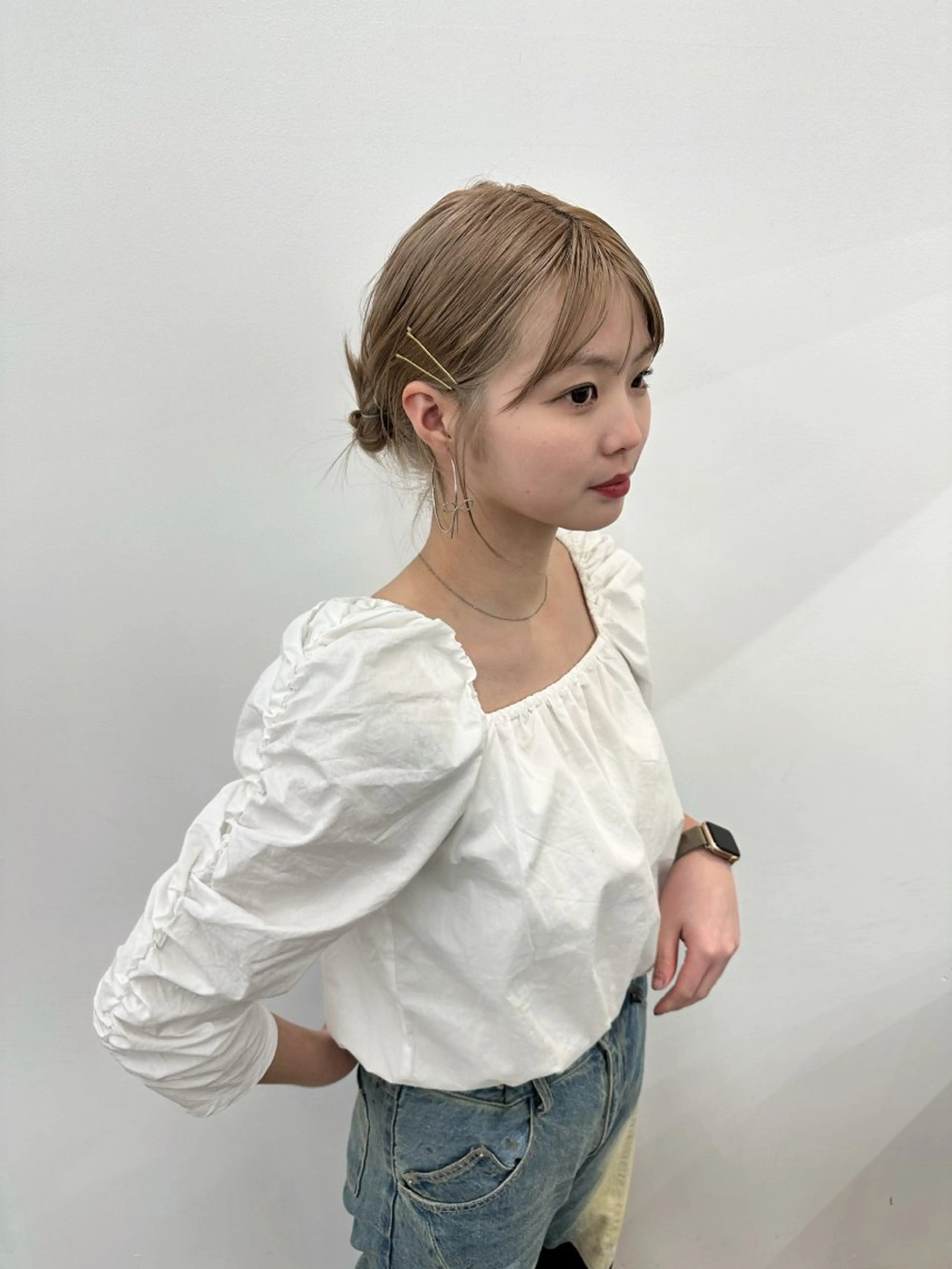 ミディアム カラー 顔まわりカット/艶髪 カラー✨けいとのヘアスタイル