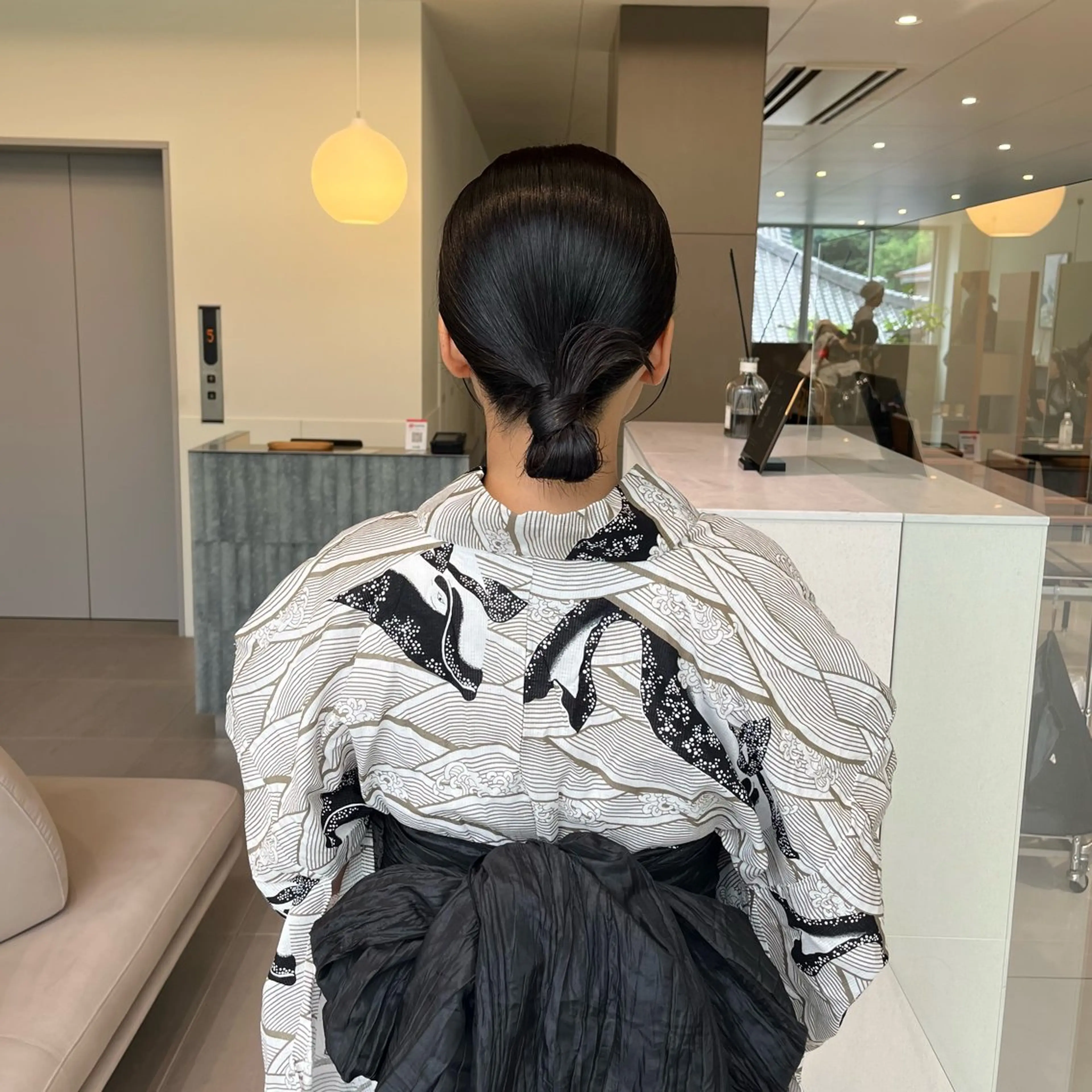 セミロング ヘアアレンジ 浴衣 ヘアセット 髪質改善/ボブ 🌻Mutsumiのヘアスタイル