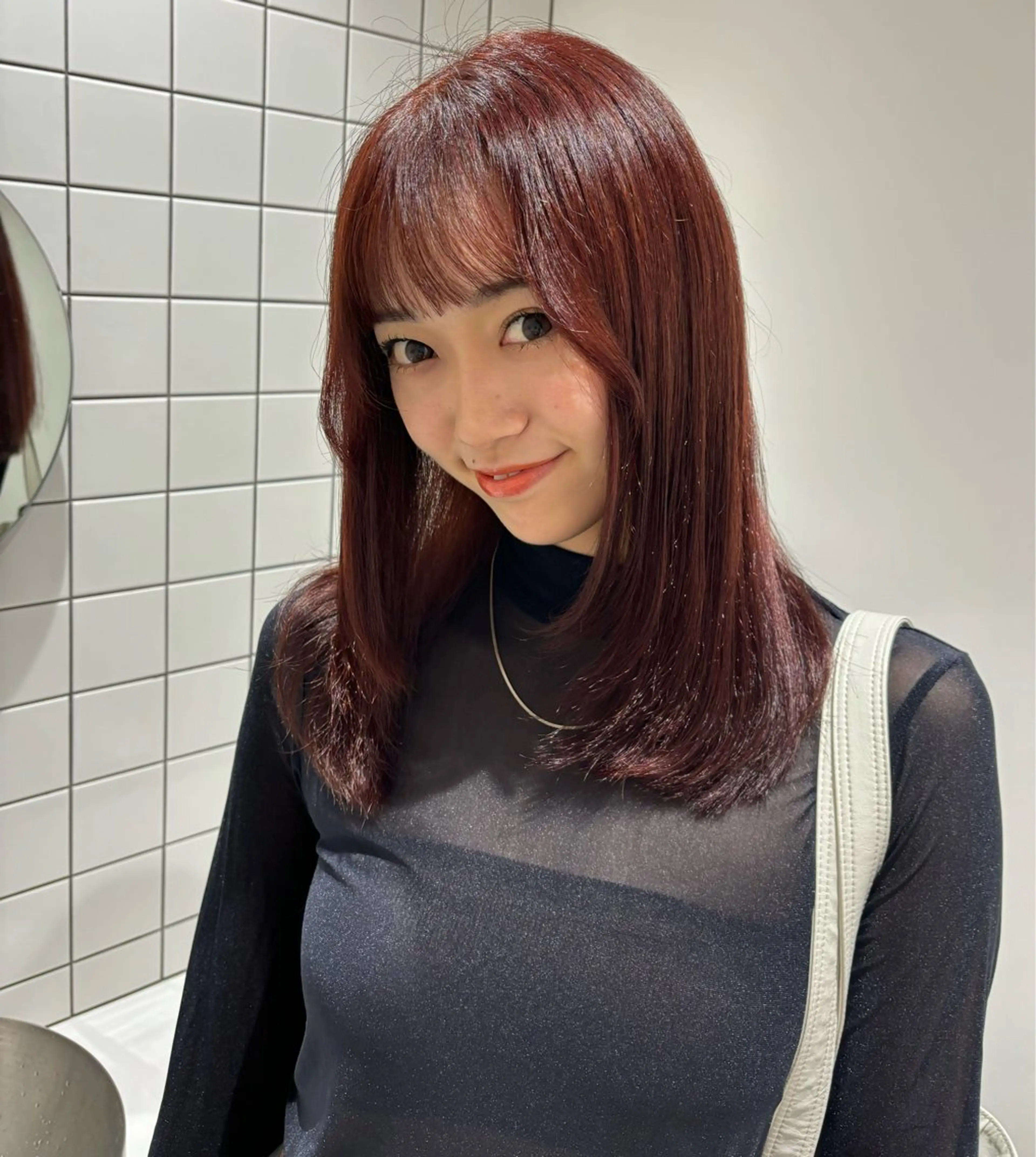 セミロング カラー MANA/上野/ カラーモデル🖤✨のヘアスタイル