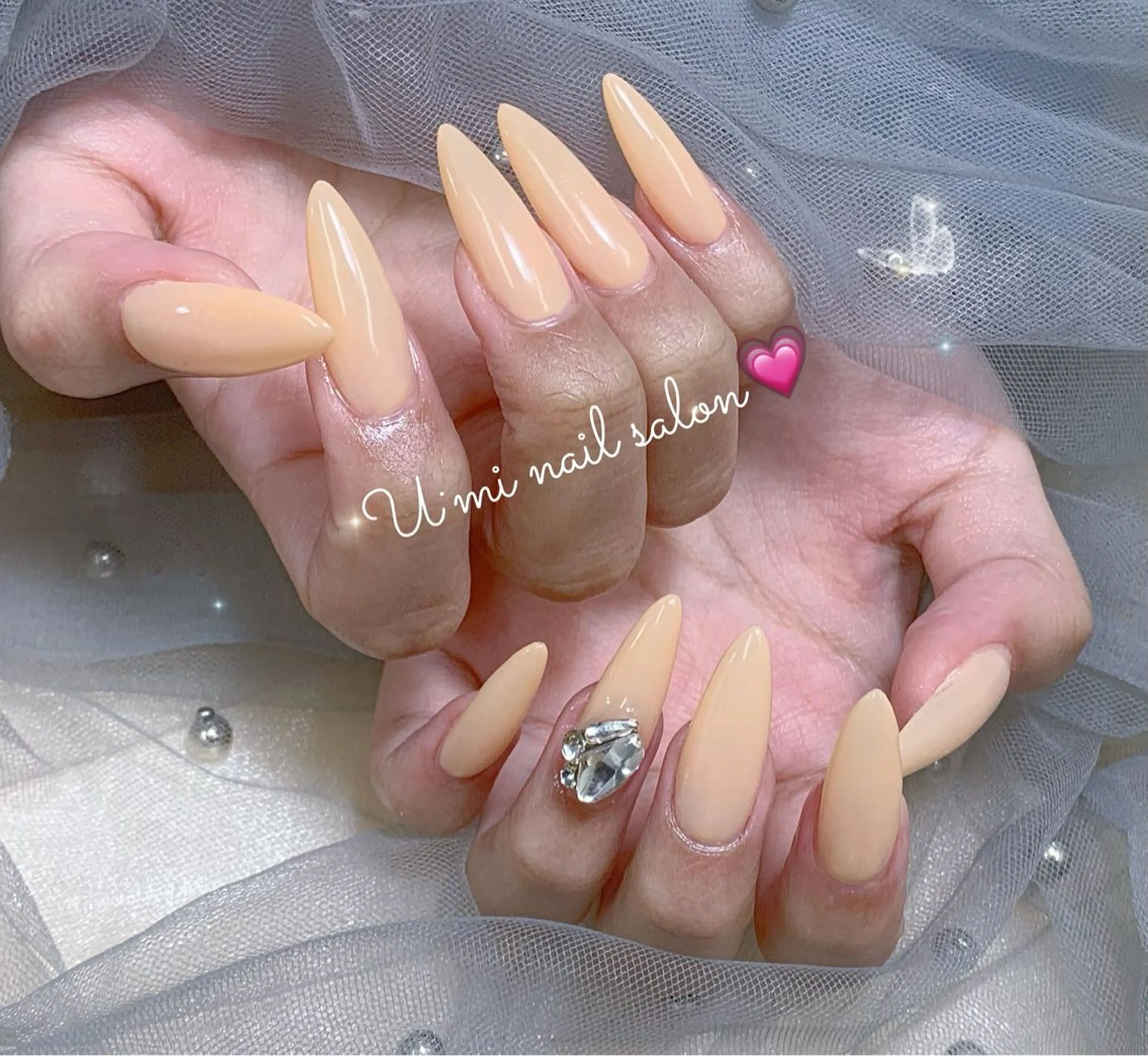 ネイル ワンカラーネイル ハンドネイル u・mi  上野御徒町パラジェルのネイルデザイン