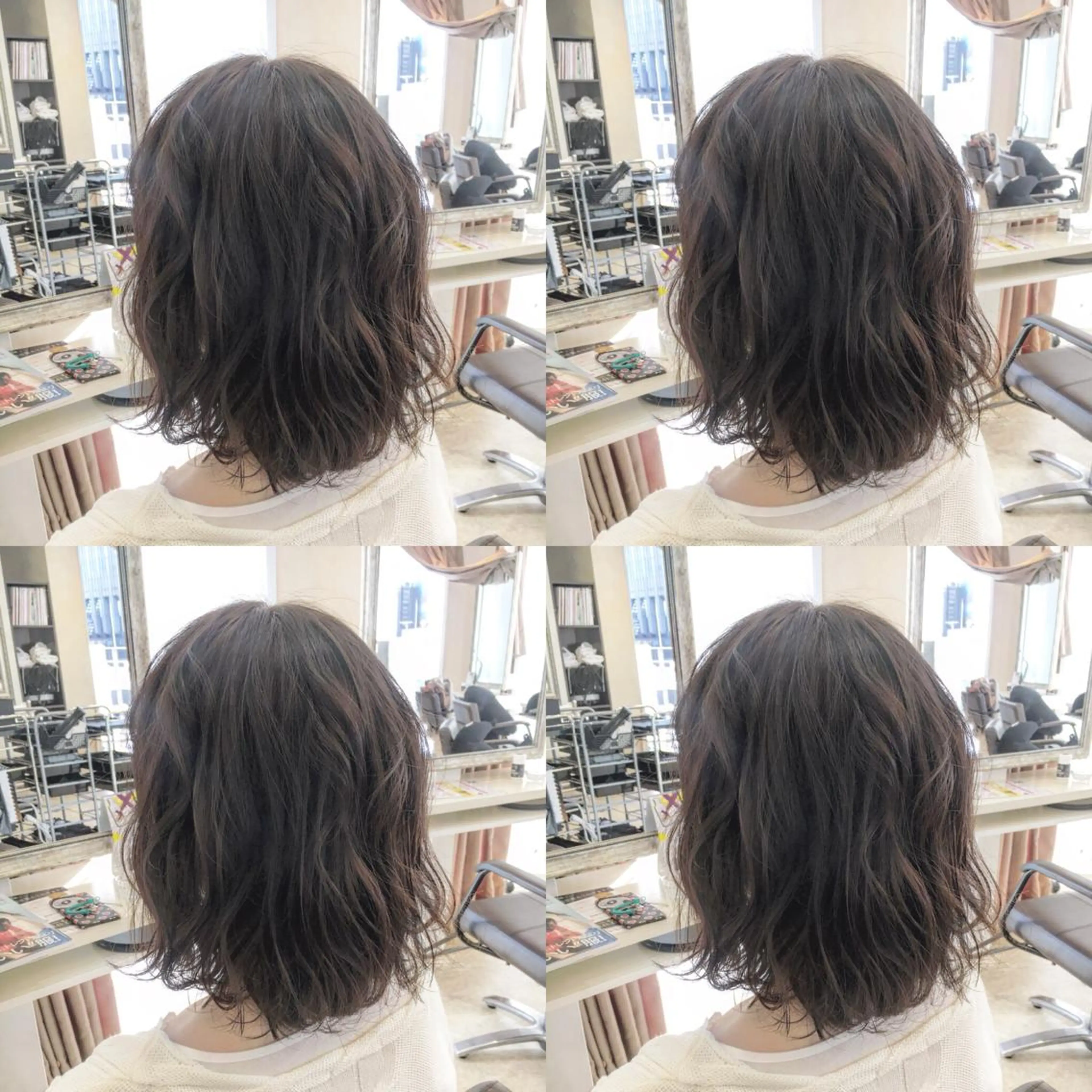 ミディアム アッシュ 角床直哉 カラーカットNO 1のヘアスタイル