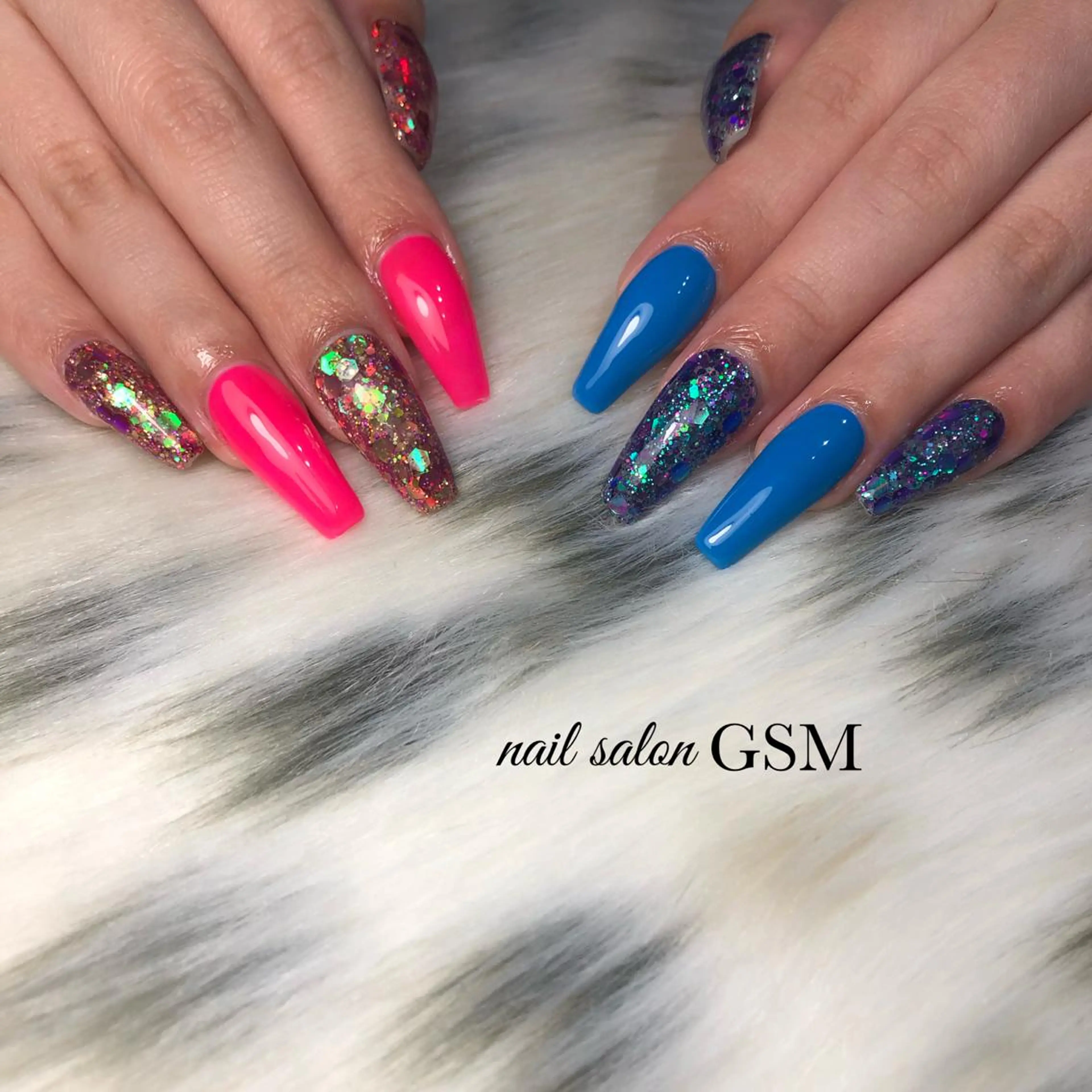 ネイル キラキラネイル ハンドネイル nail salon GSMのネイルデザイン