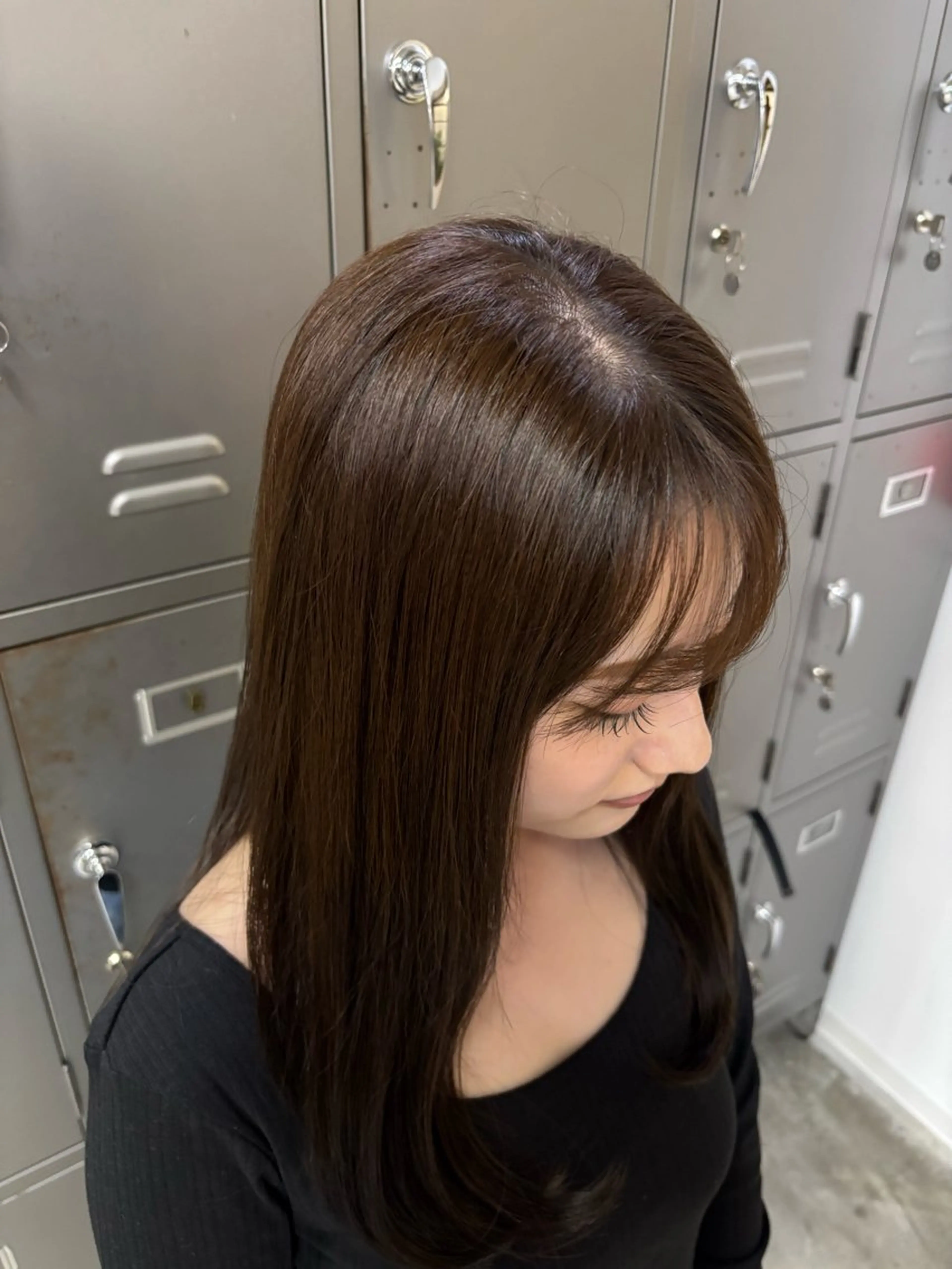 カラー ブラウンカラー ✨️赤み消しカラー/ ミルクティーベージュのヘアスタイル