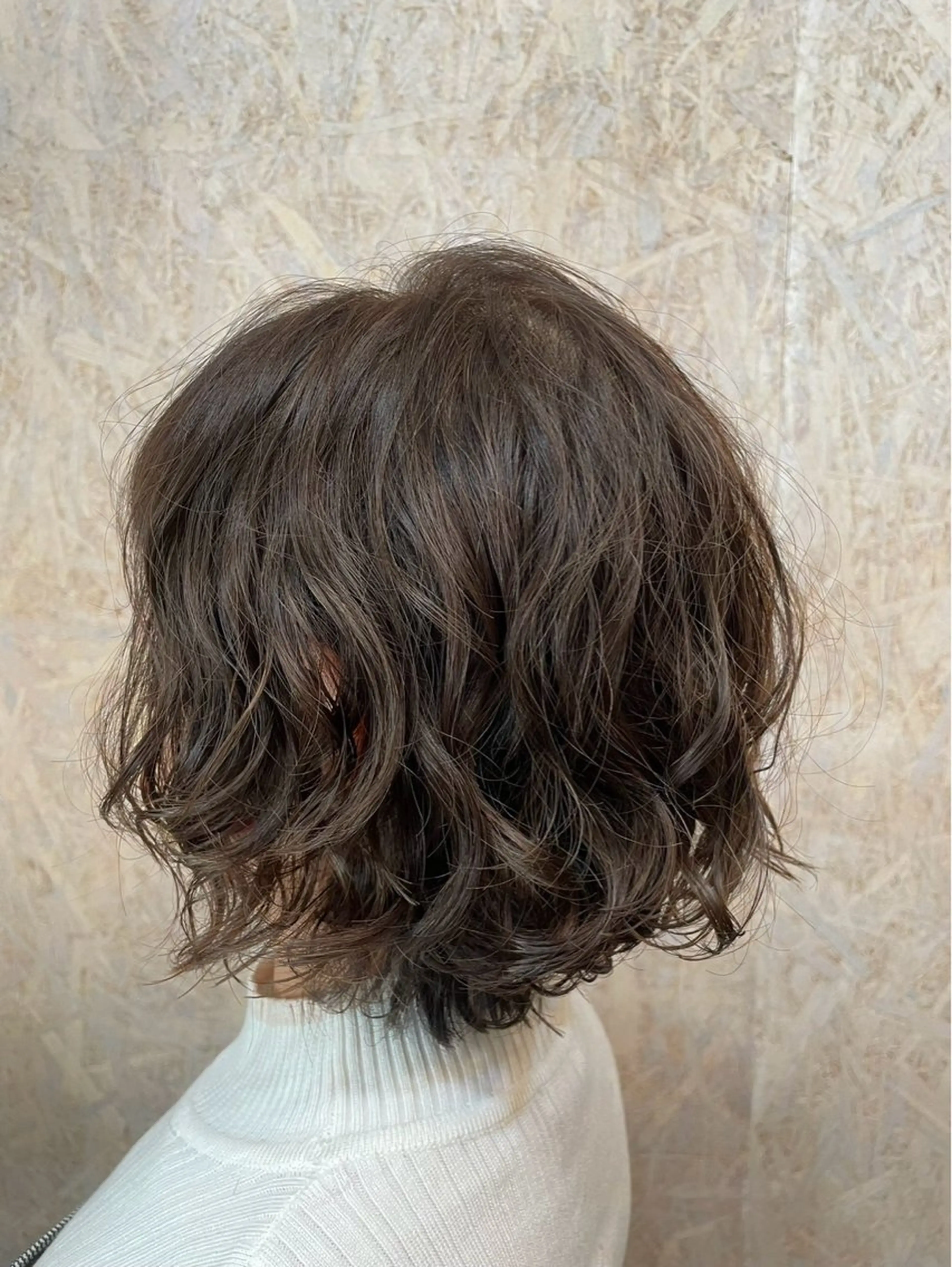 ショート パーマ 顔周りレイヤーカット ／Yumiのヘアスタイル