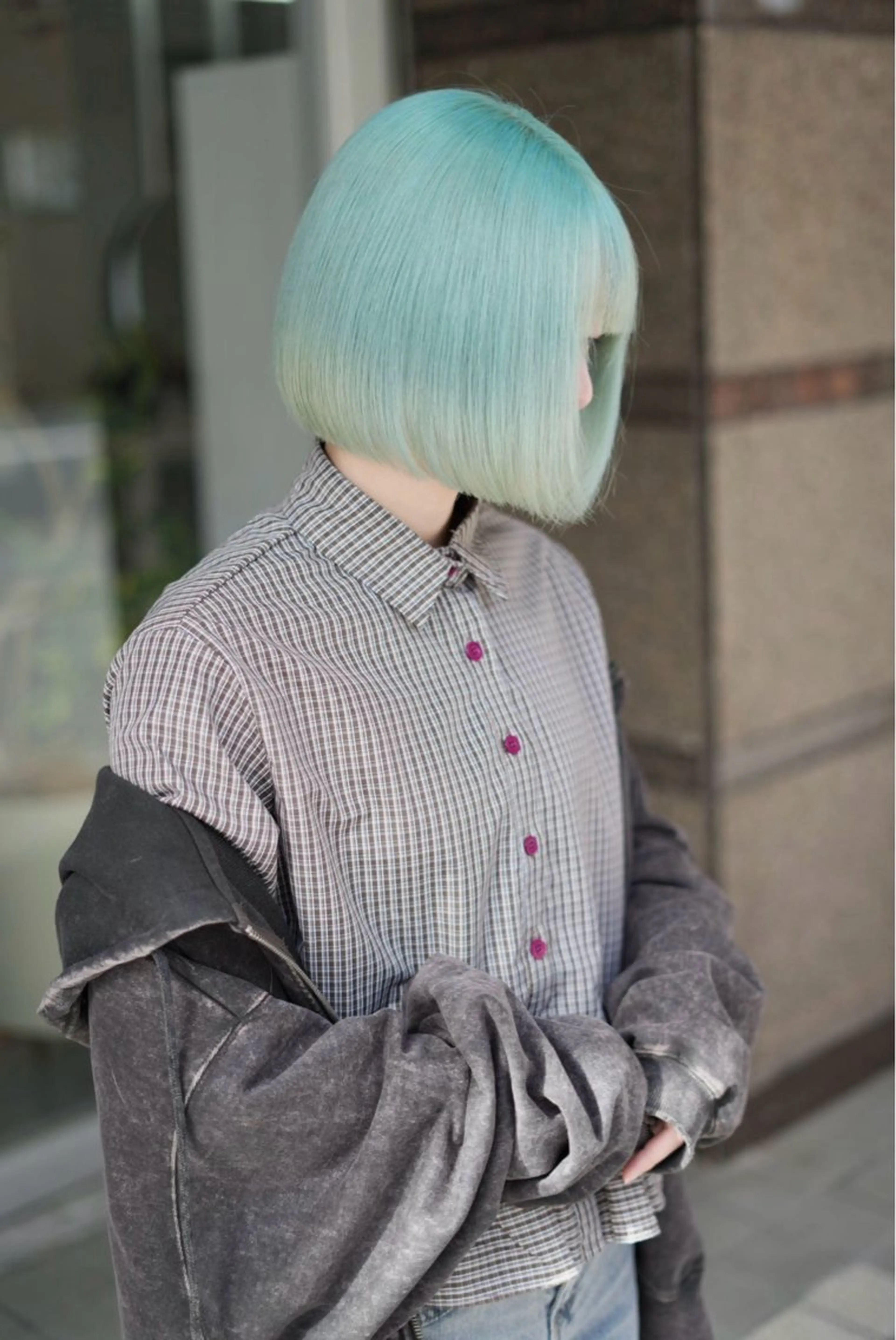 【ブリーチモデル募集✨】水色にしたい方          3ケアブリーチカラー+髪質改善tr《大阪梅田、中崎町》の写真