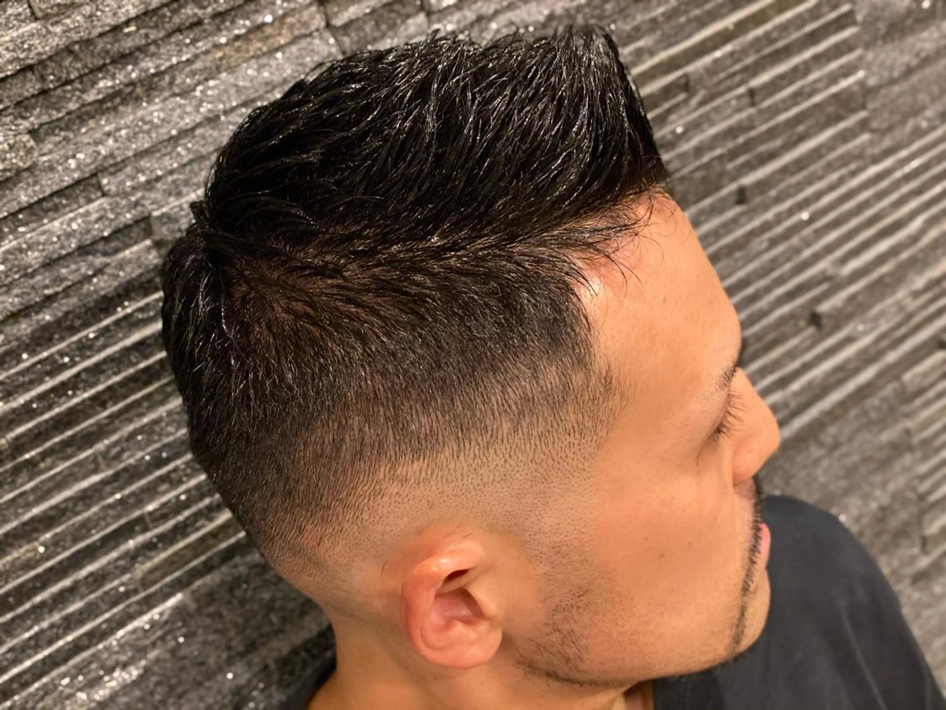 ショート メンズ フェードカット スキンフェード 浅見 天翔のヘアスタイル