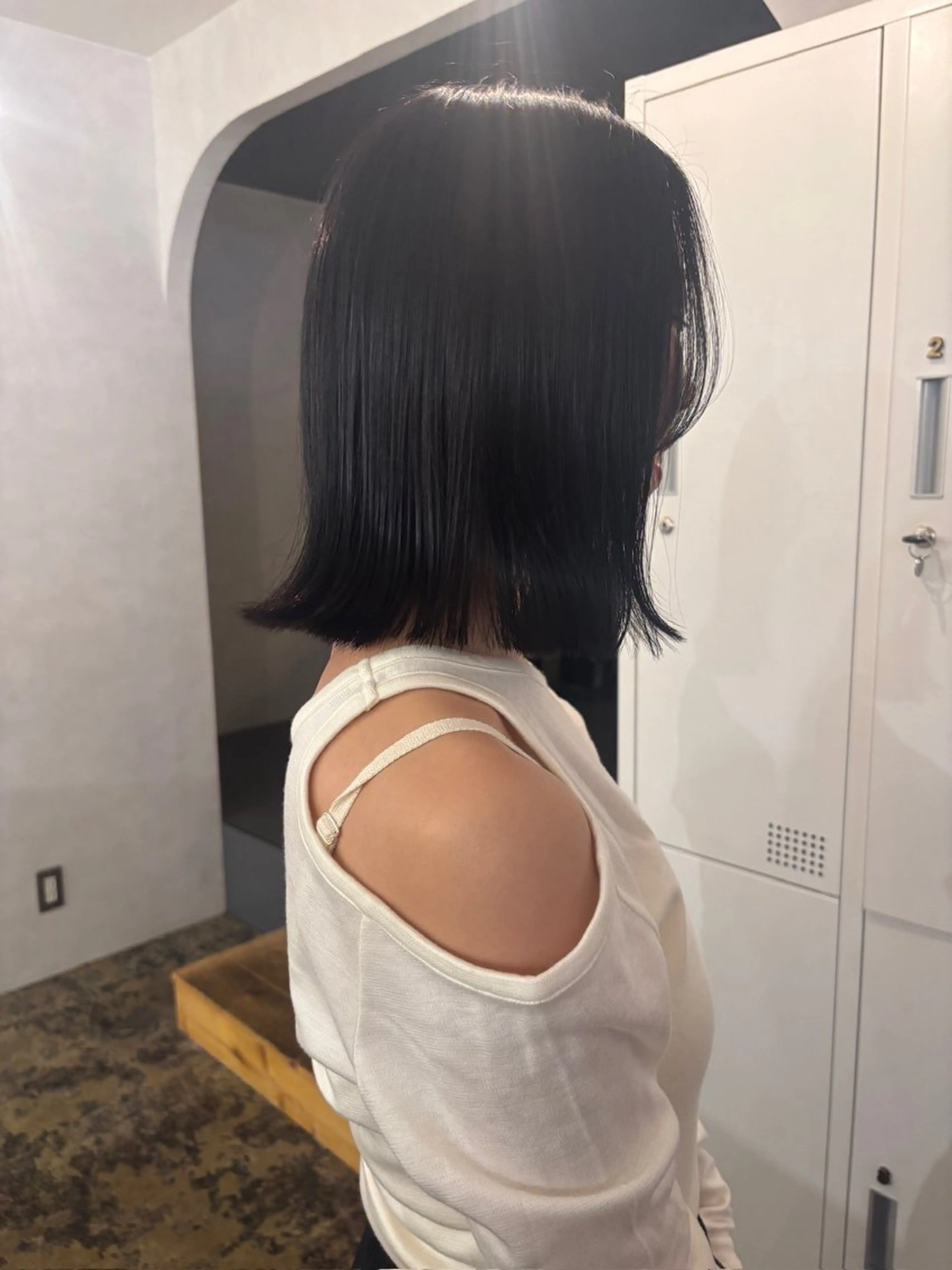 ミディアム カラー カット ヘアカラー トリートメント Chiho / 梅田 / ボブ/ パーマのヘアスタイル