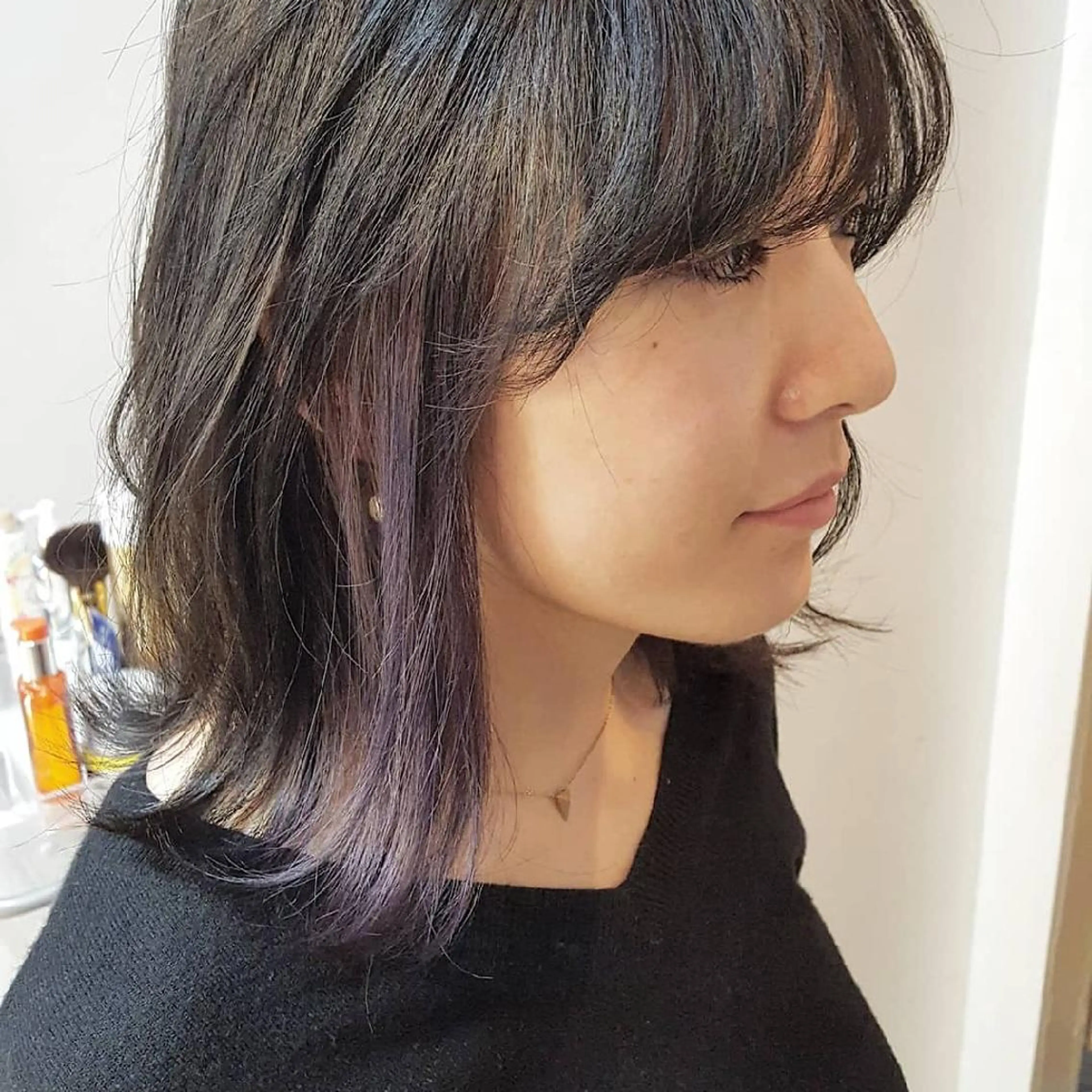 カラー ミディアム フリーランス所属・韓国ヘア レイヤー くびれヘアMATSUのヘアスタイル