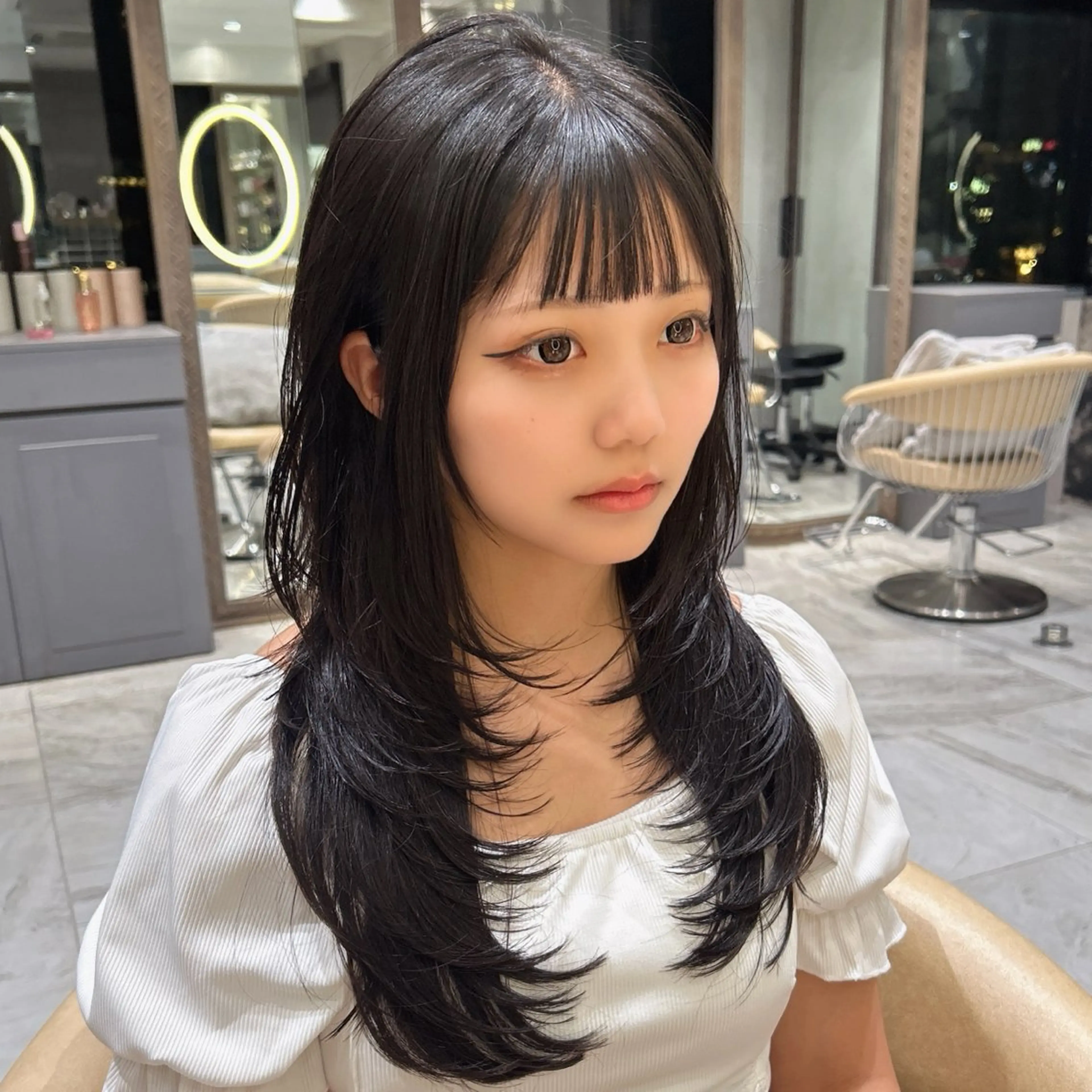 ロング レイヤーカット カット 🥇KEN /レイヤー/カラーのヘアスタイル