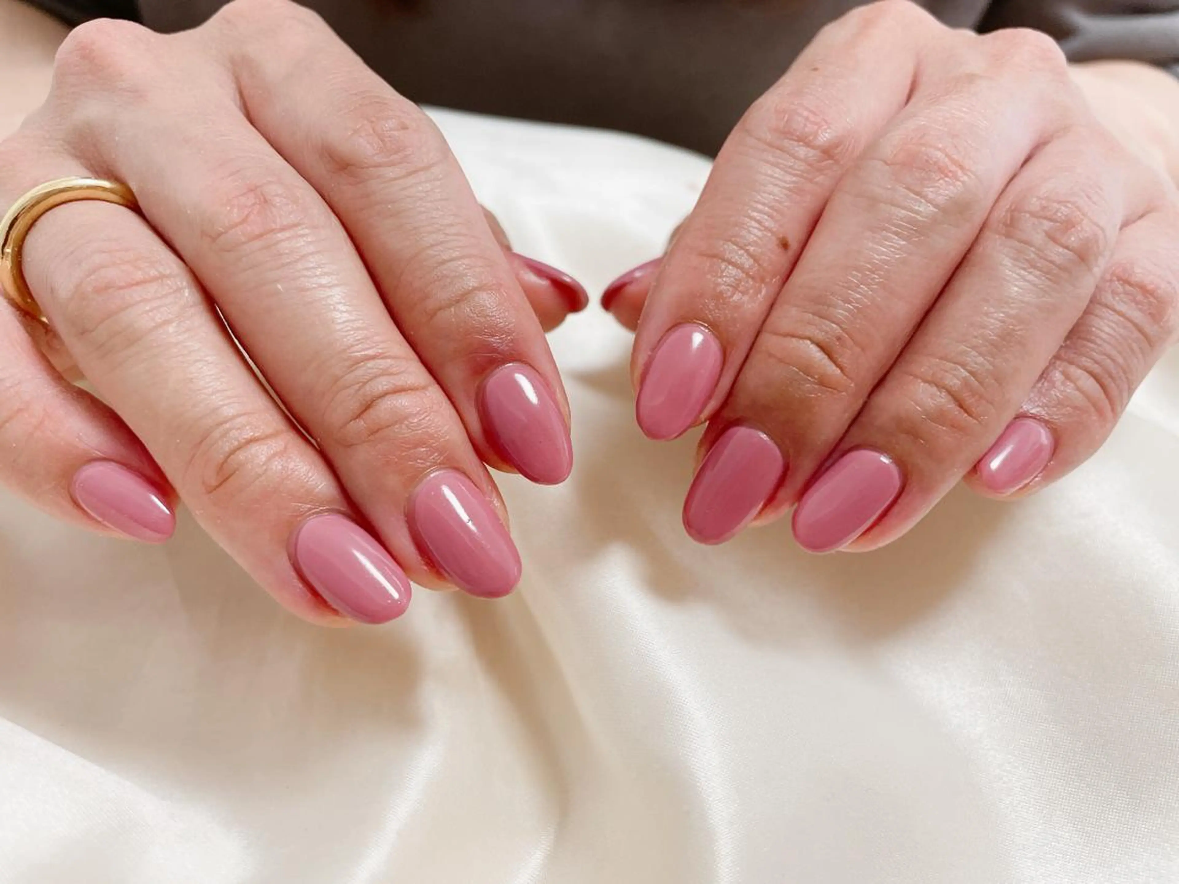 ネイル ワンカラーネイル 春ネイル kikinail 溝の口のネイルデザイン