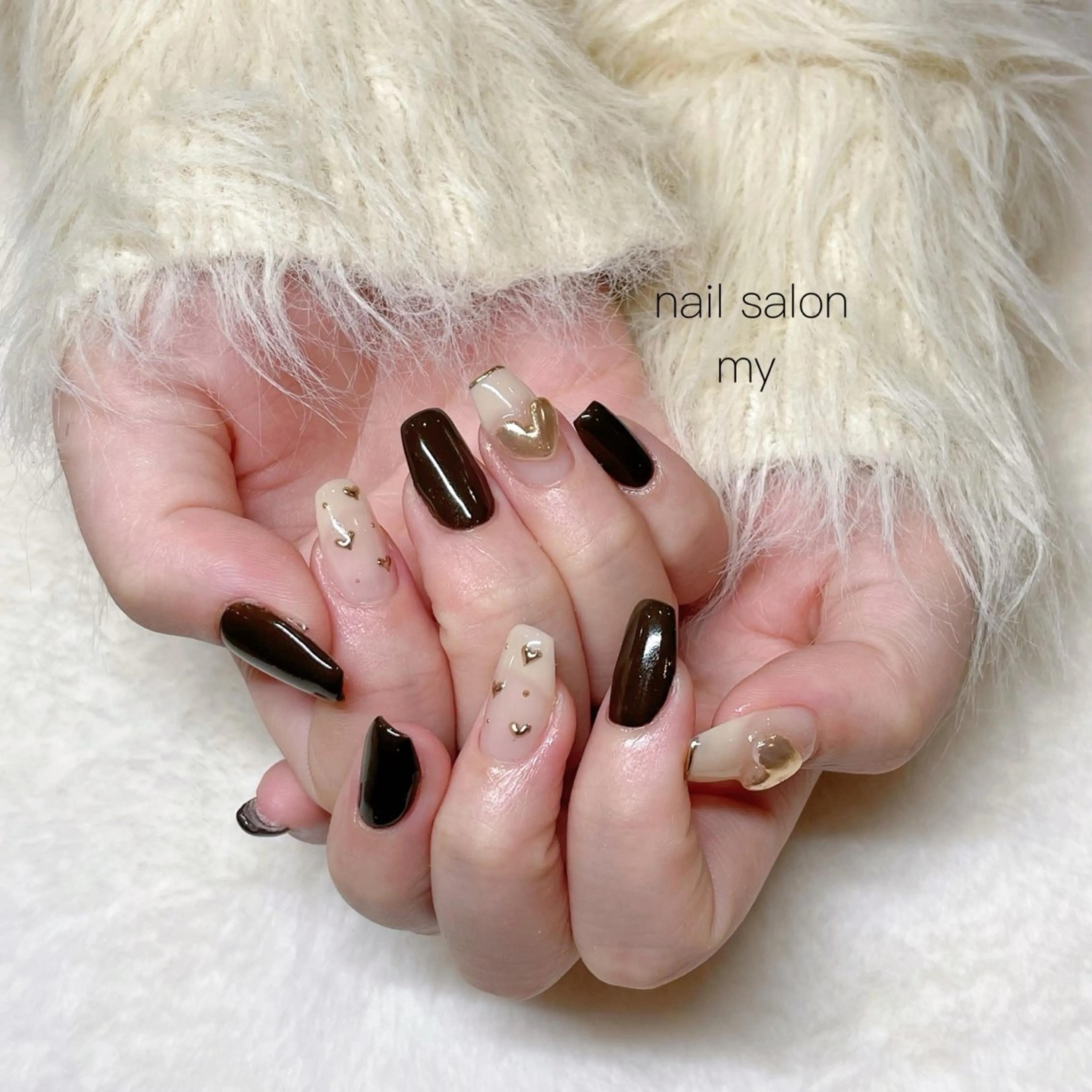 ネイル 韓国ネイル ニュアンスネイル ワンホンネイル NailSalon MYのネイルデザイン