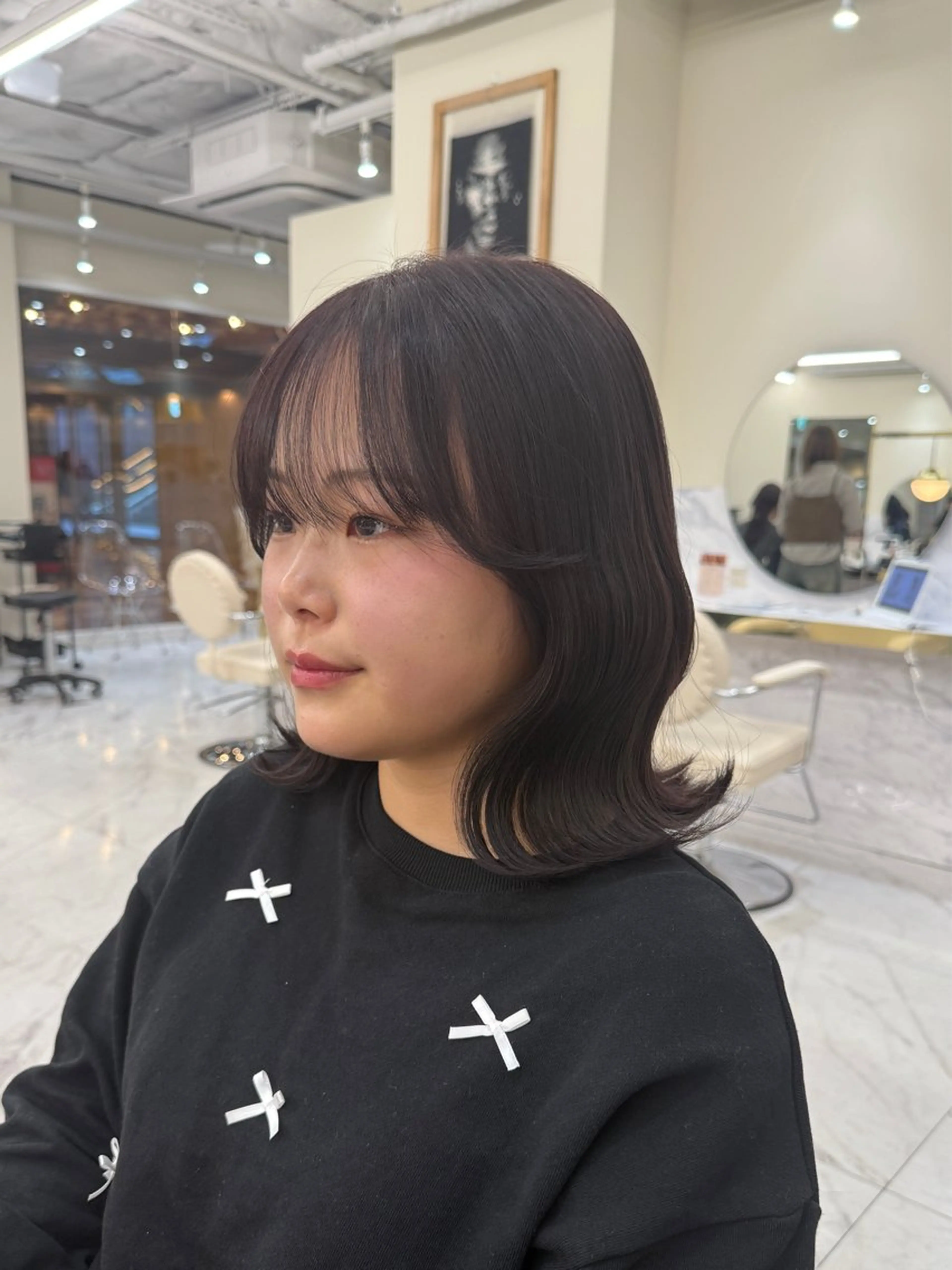 ロング カラー 黒髪 ラベンダーカラー ヘアカラー 韓国ヘア🇰🇷艶 カラー/sakuraのヘアスタイル