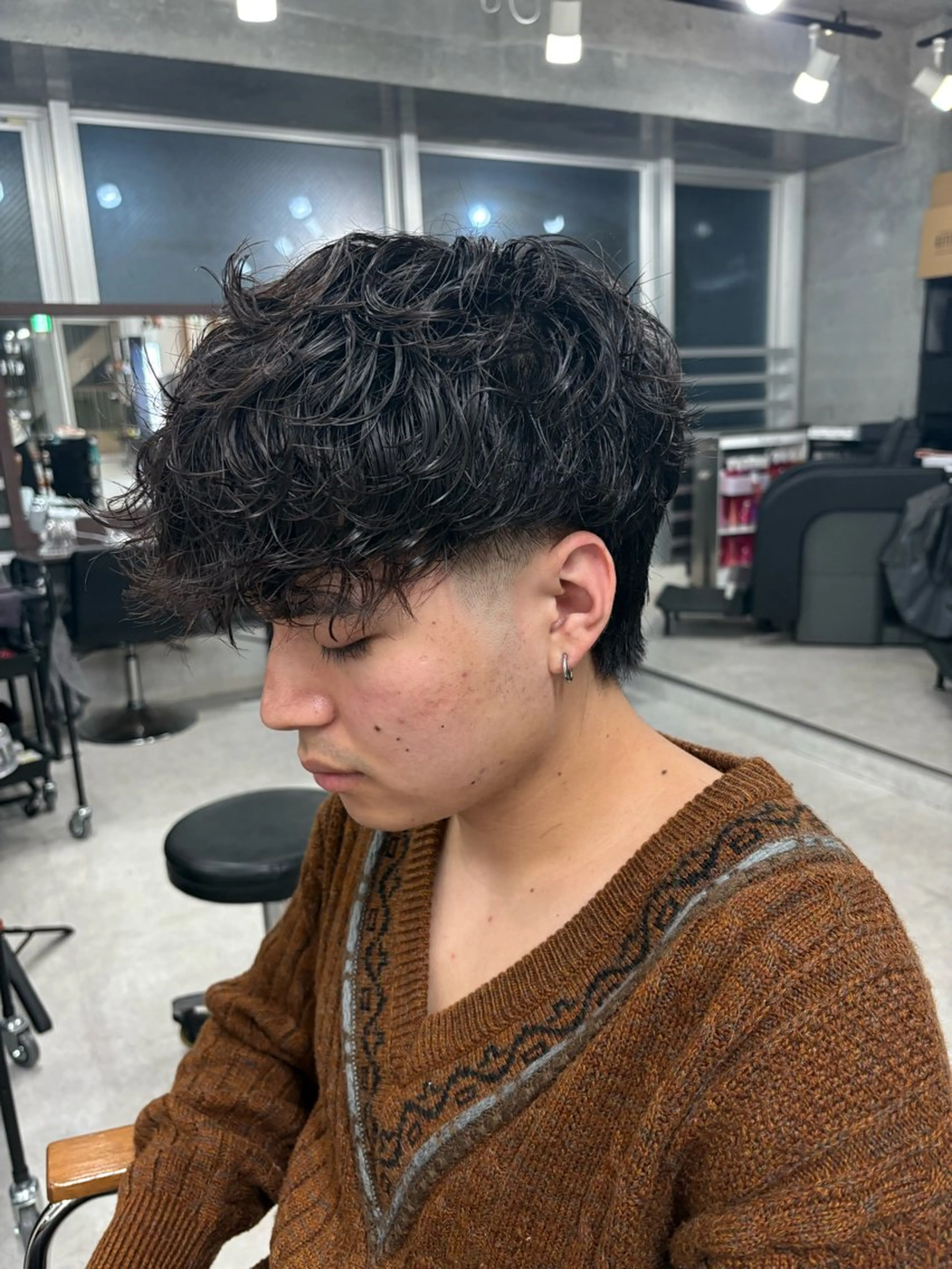 パーマ メンズ メンズパーマ メンズパーマ特化 園田 楓莉のヘアスタイル