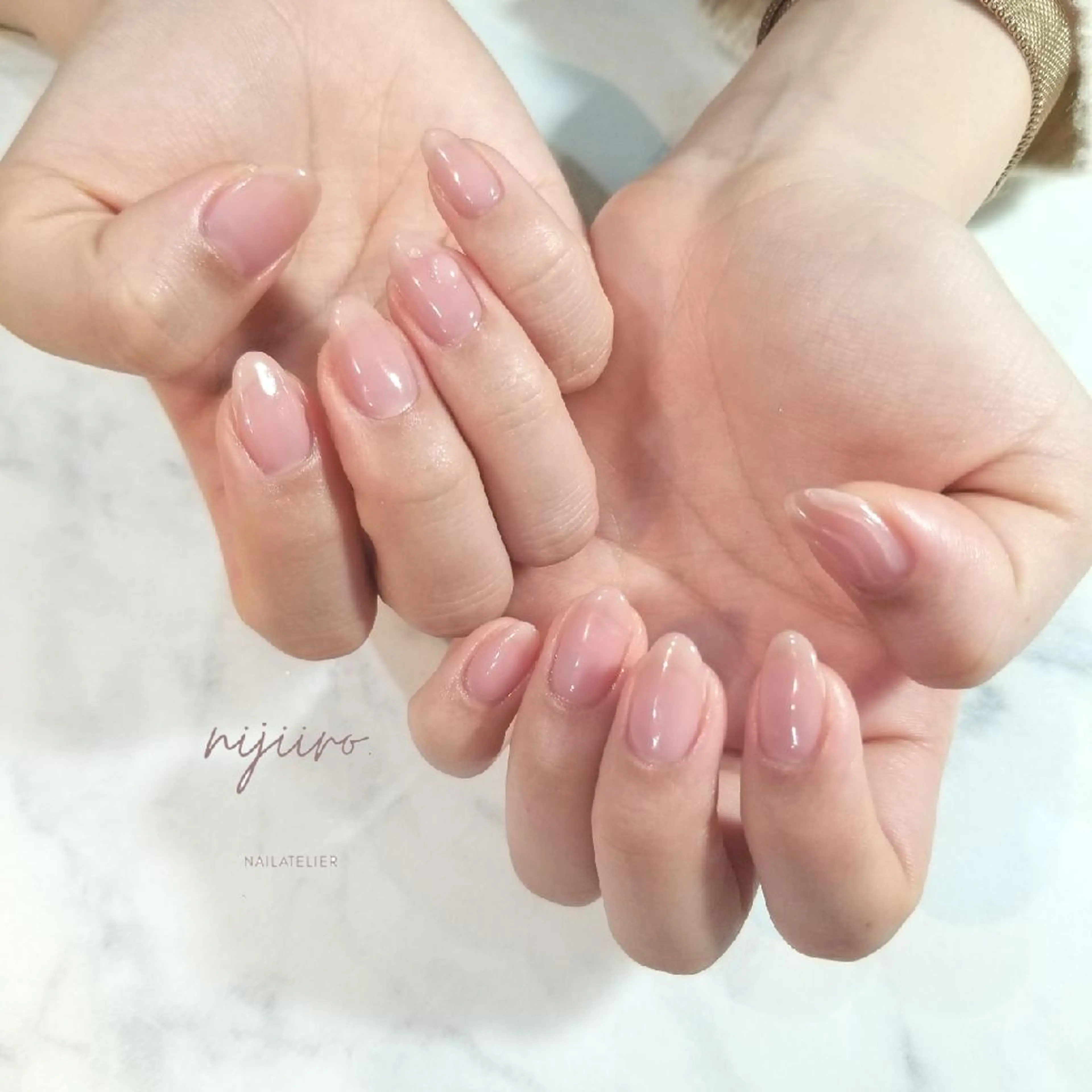 ネイル ワンカラーネイル ピンク ハンドネイル nijiiro🌈 サトウのネイルデザイン