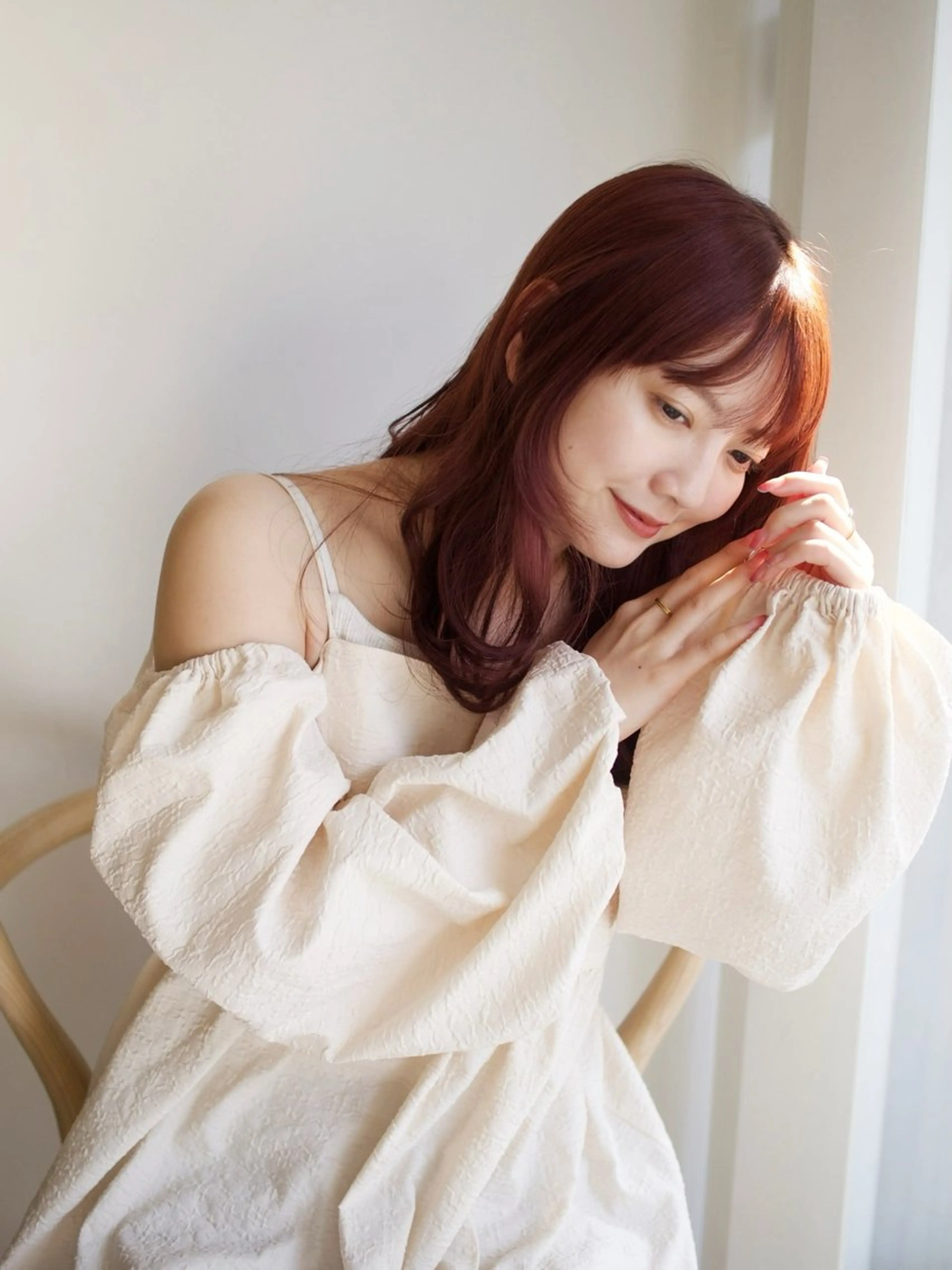 セミロング カラー 越後 遥/ 透明感カラー🪞🤍のヘアスタイル