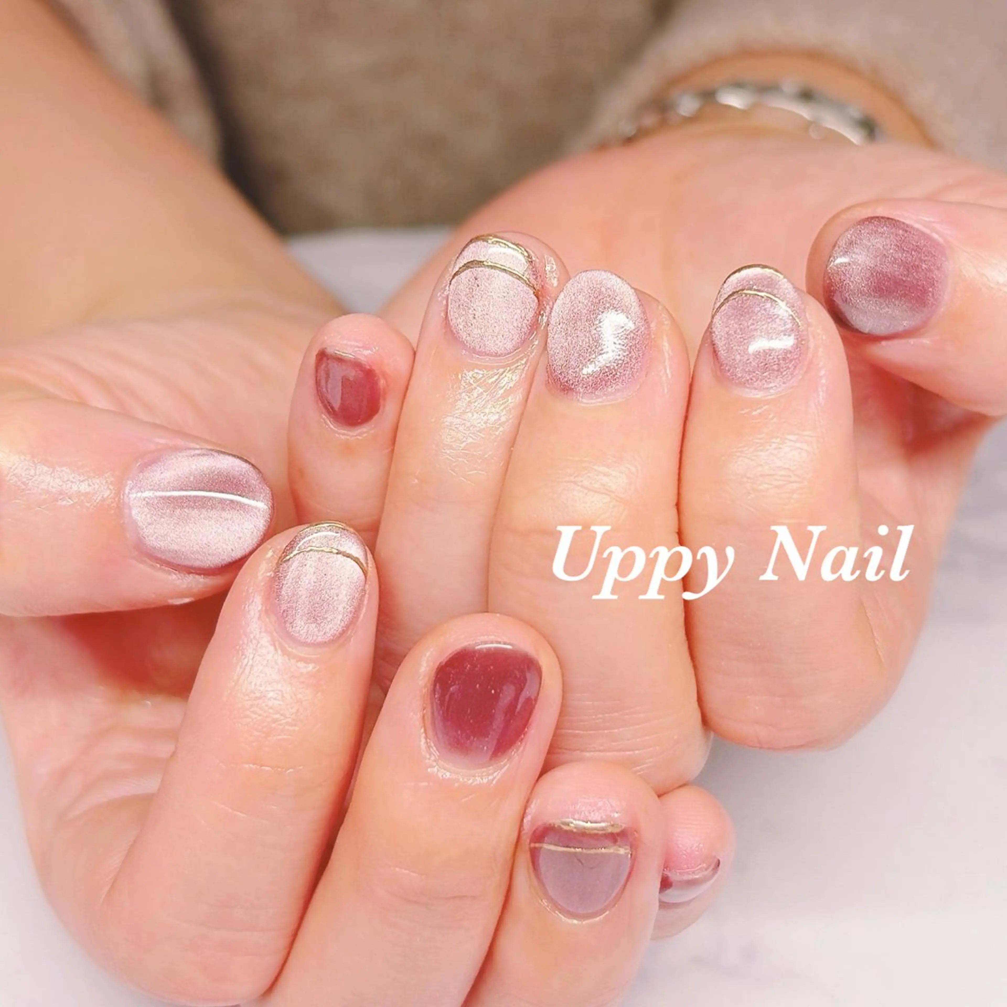 ネイル シンプルネイル ハンドネイル Uppy Nail ukyoのネイルデザイン
