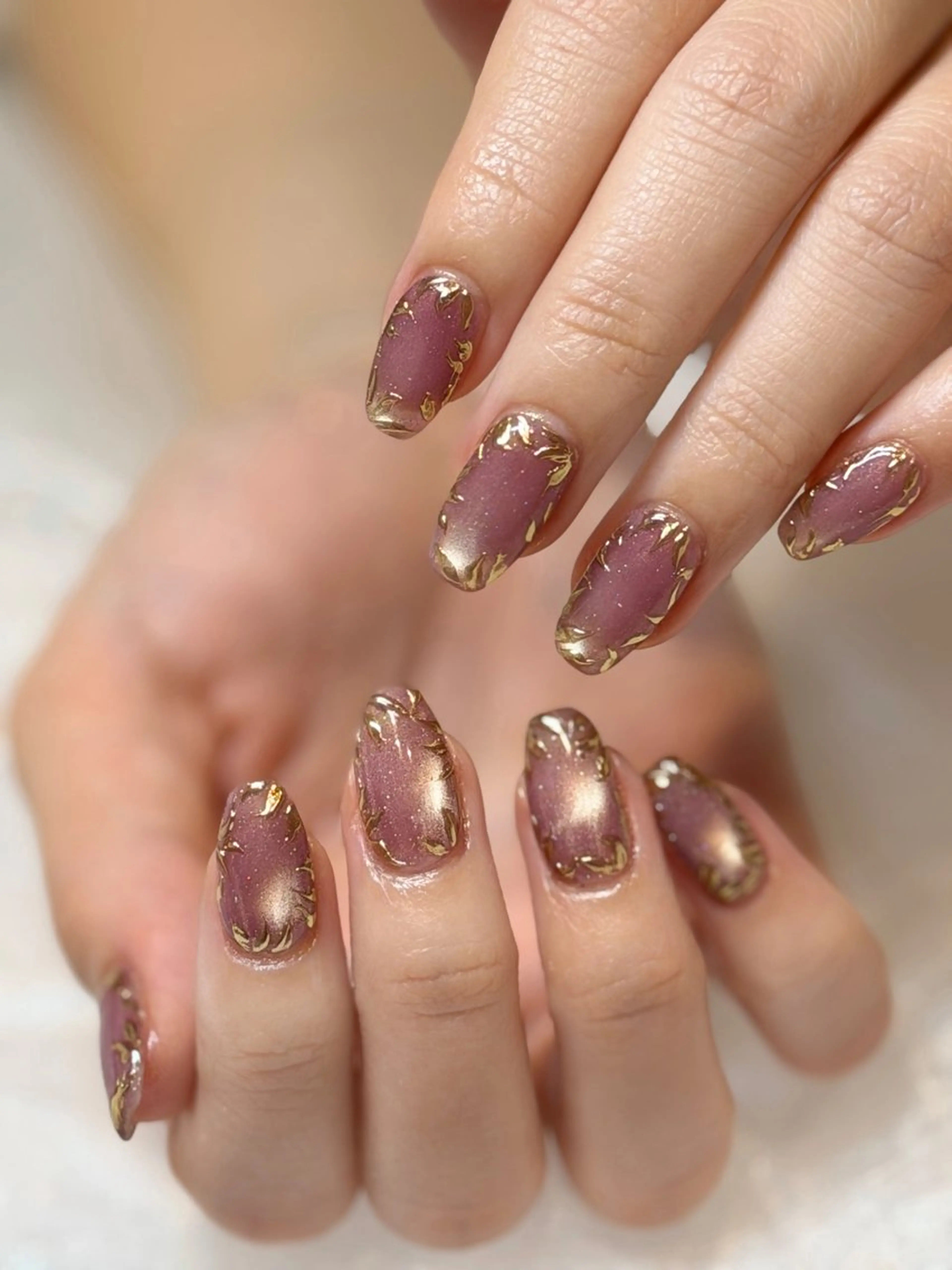 ネイル アートネイル nailsalon moe.所属・yume 大人ガーリーネイルのネイルデザイン