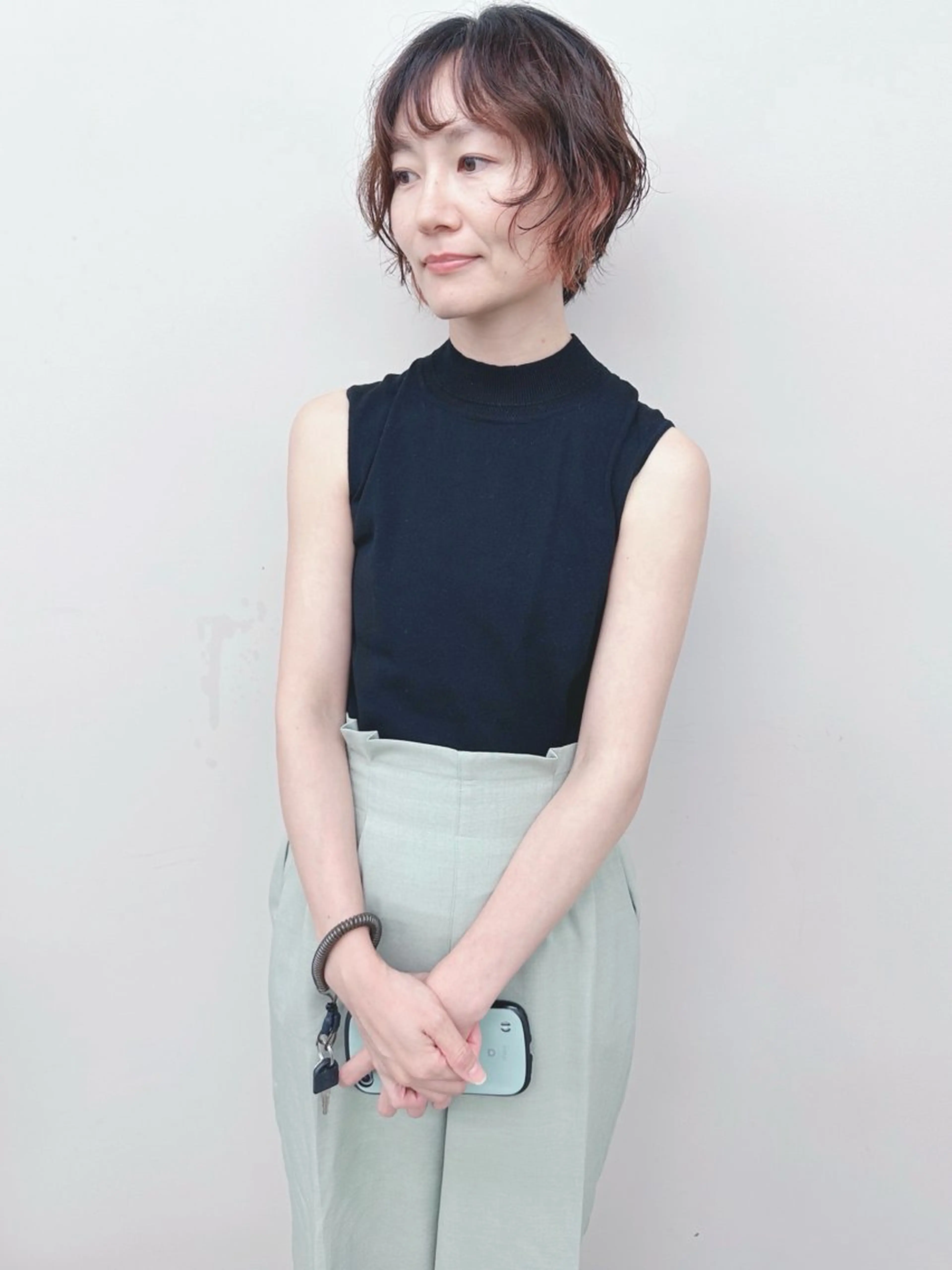 ショート パーマ カット パーマ ボブ/ゆるふわ ボブパーマ/とういのヘアスタイル