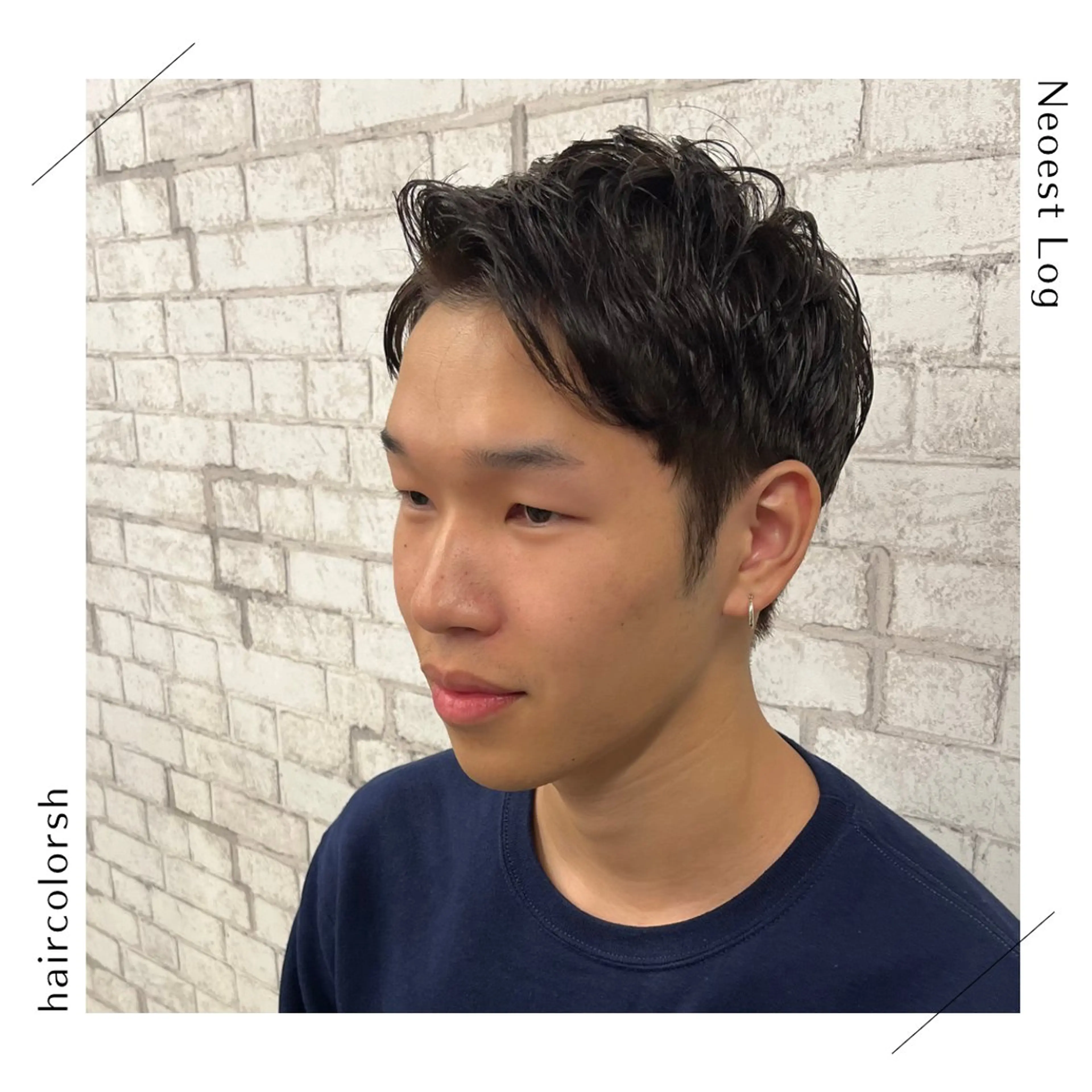 カラー メンズ 透明感カラー ヘアカラー Neoest Log ＋ bell所属・船曳 鈴菜のヘアスタイル