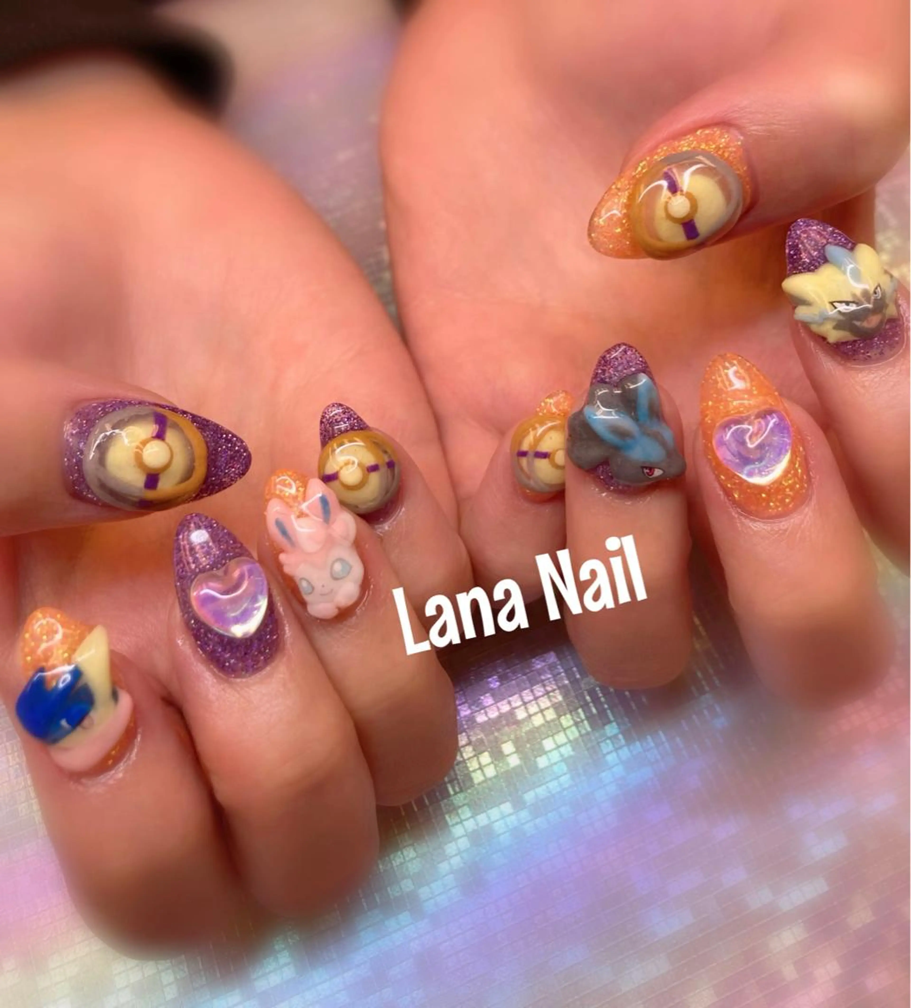 ネイル スカルプネイル Lana Nailのネイルデザイン