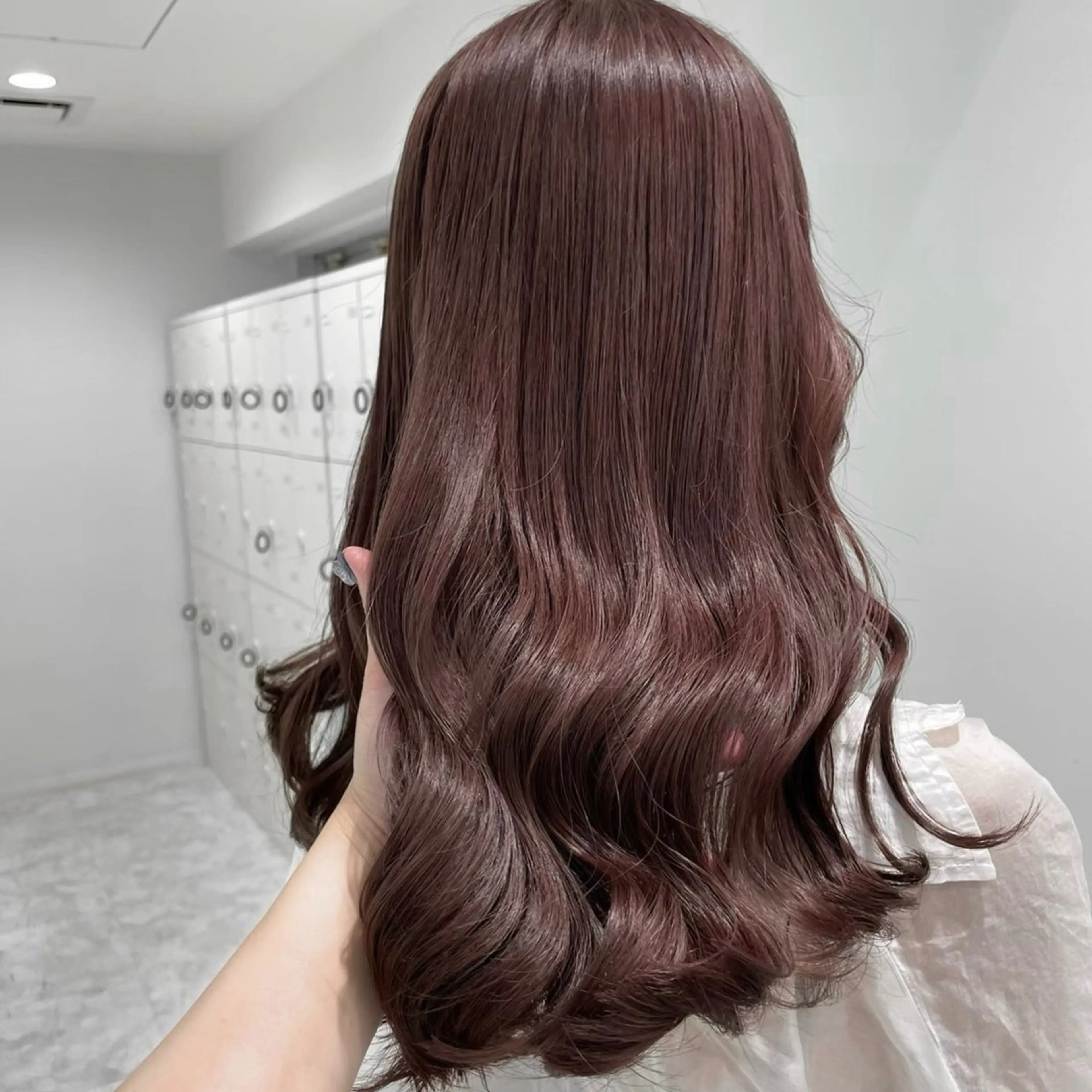 ロング カラー ヘアアレンジ ブラウンカラー 巻きラク♡レイヤー 🦢こころのヘアスタイル