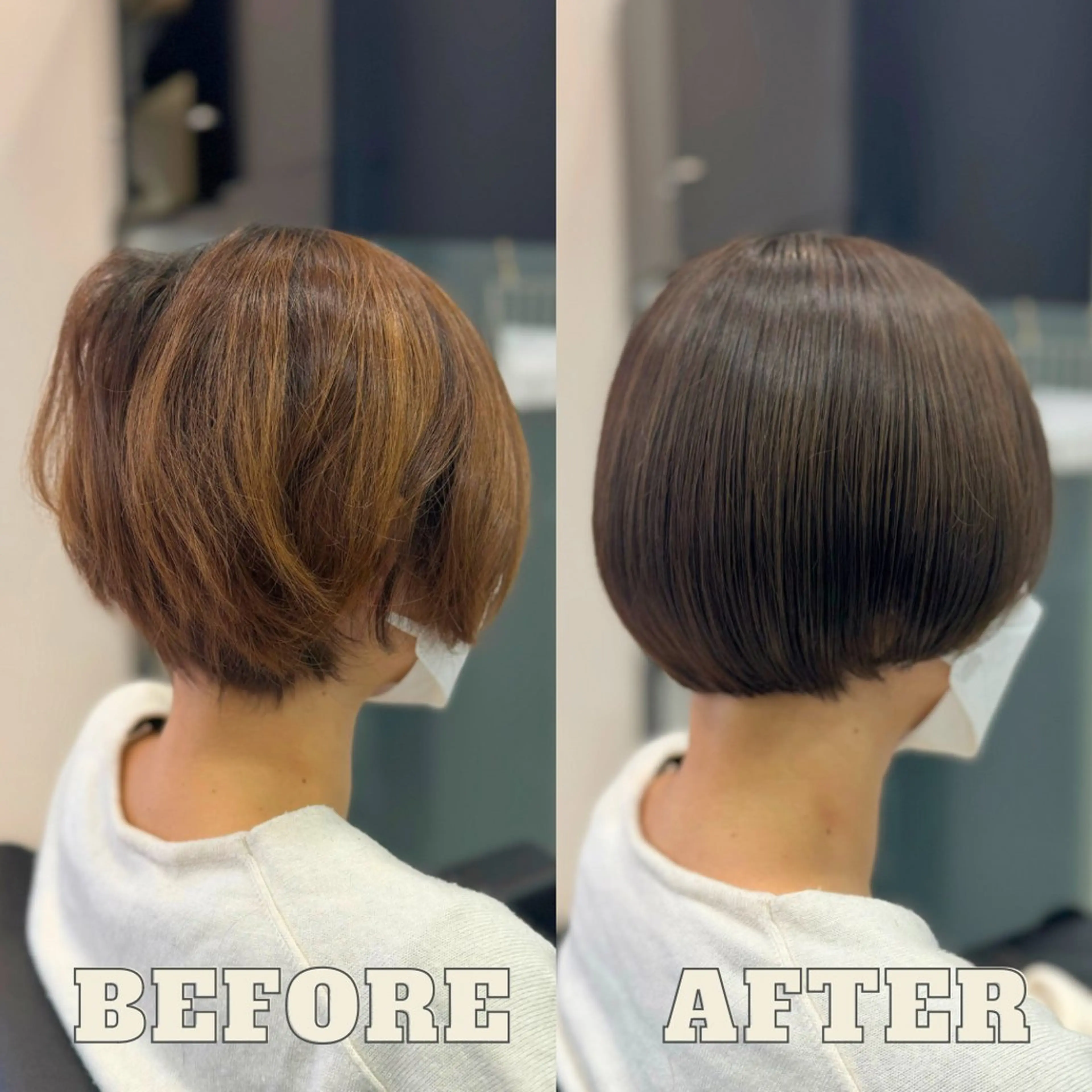 ショート YASU🍎CUT 赤系カラー/ヘアケアのヘアスタイル