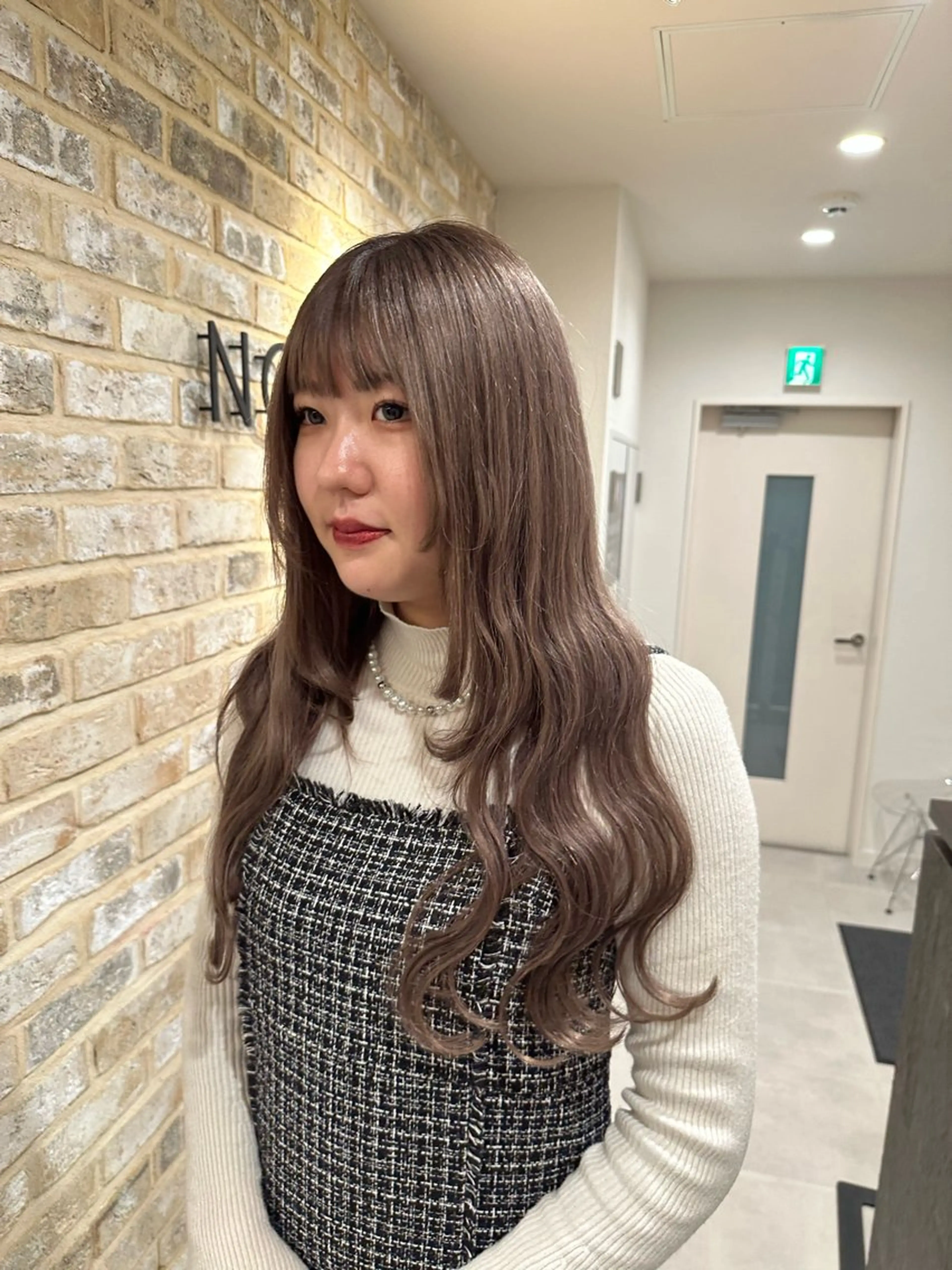 カラー ベージュカラー グレージュ kano🌈 ボブ/レイヤーのヘアスタイル