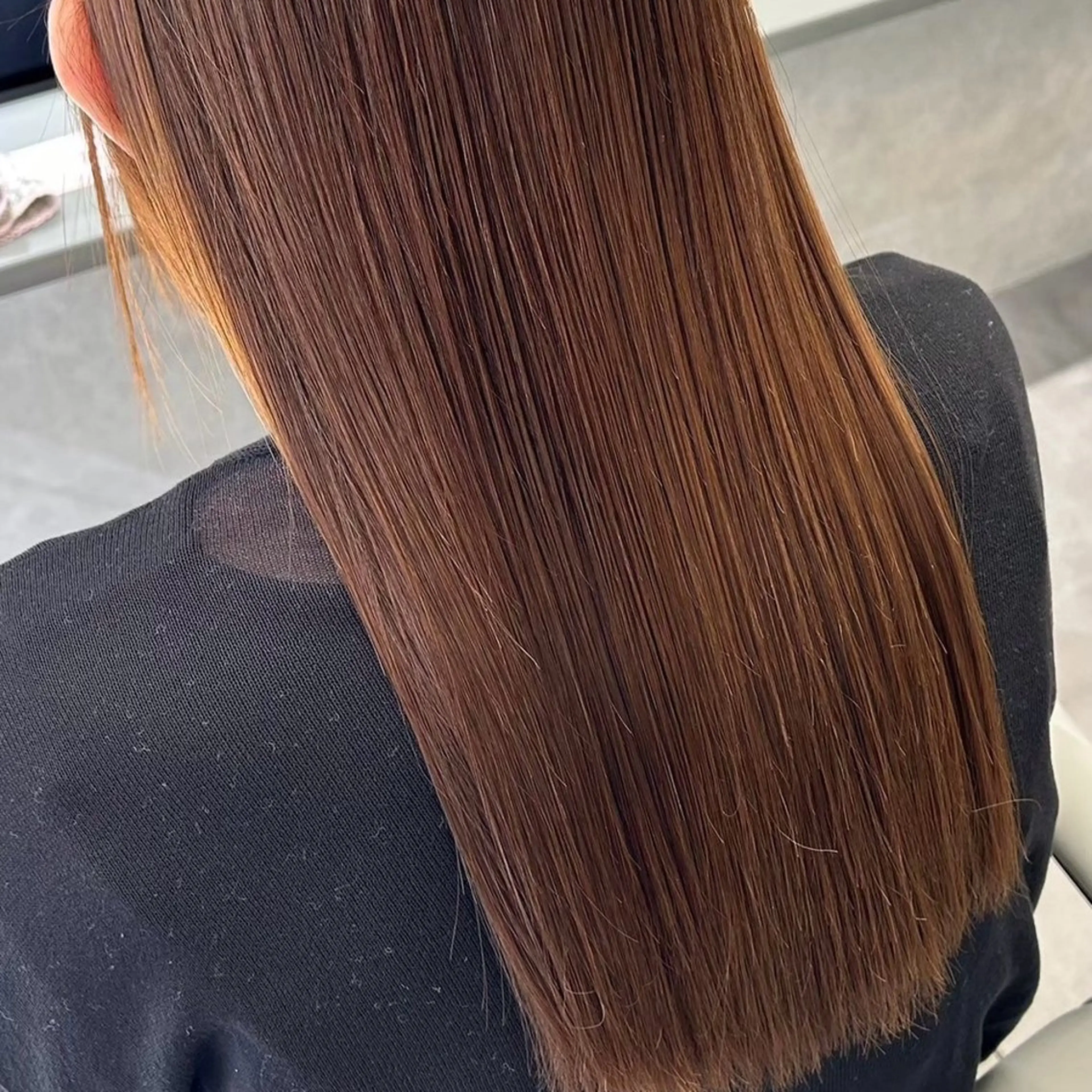 ロング パーマ 縮毛矯正 トリートメント 【nui 茨木】 清水優のヘアスタイル