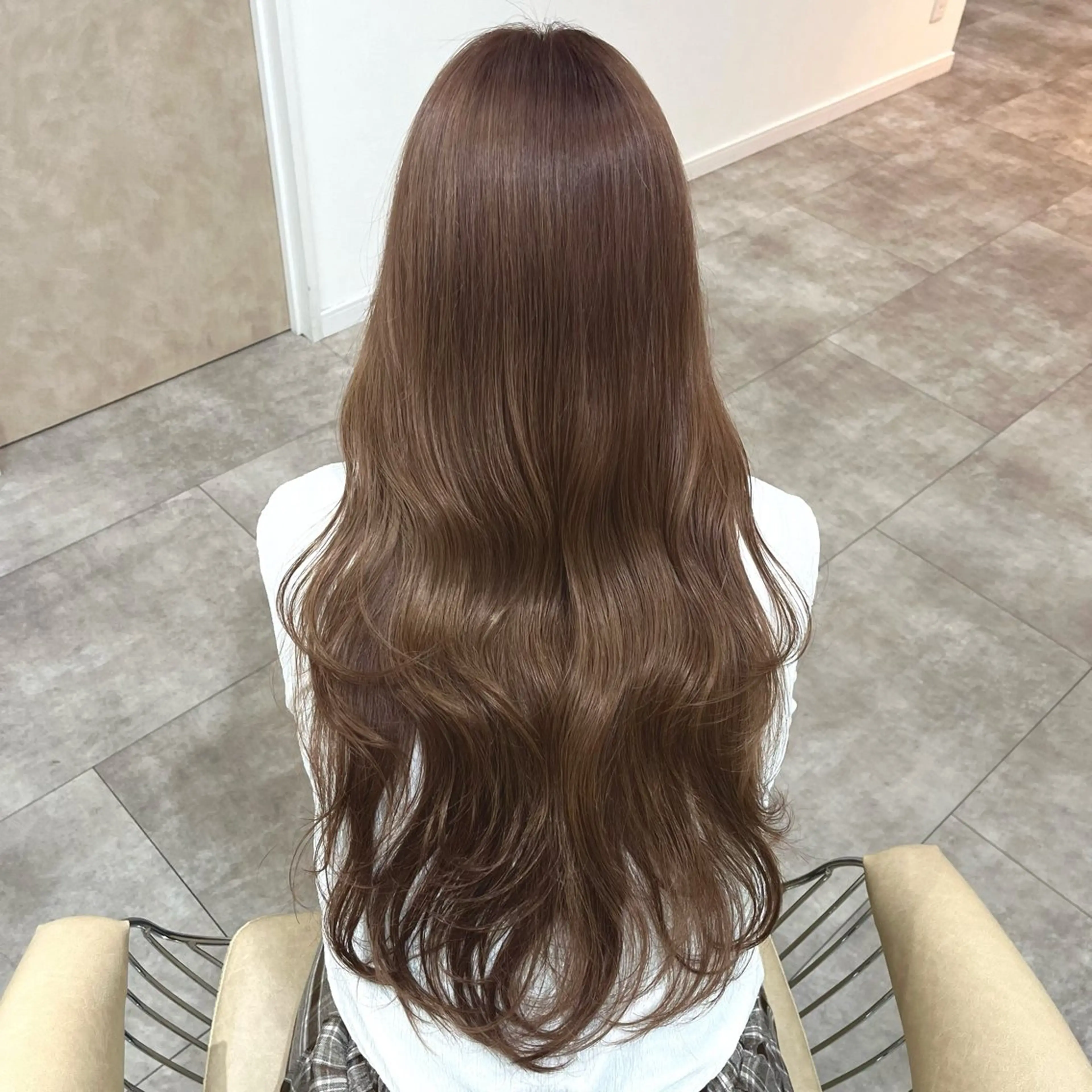 ロング カラー ブリーチ ダブルカラー ブリーチなしカラー カット ヘアカラー 廣庭 勇人のヘアスタイル