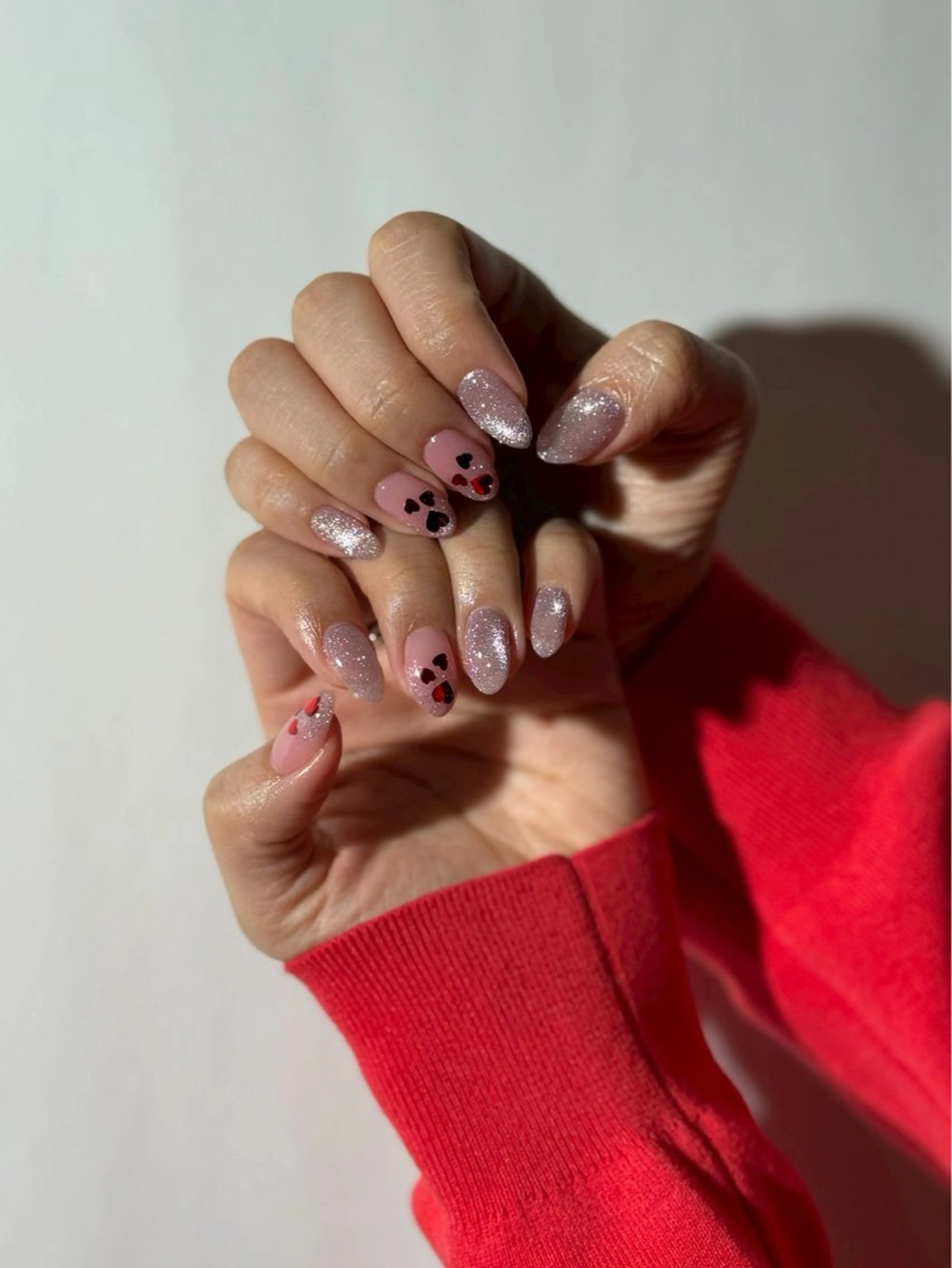 ネイル ジェルネイル ハート マグネットネイル ハンドネイル 【ＯＲＧＡＮ】 nailのネイルデザイン