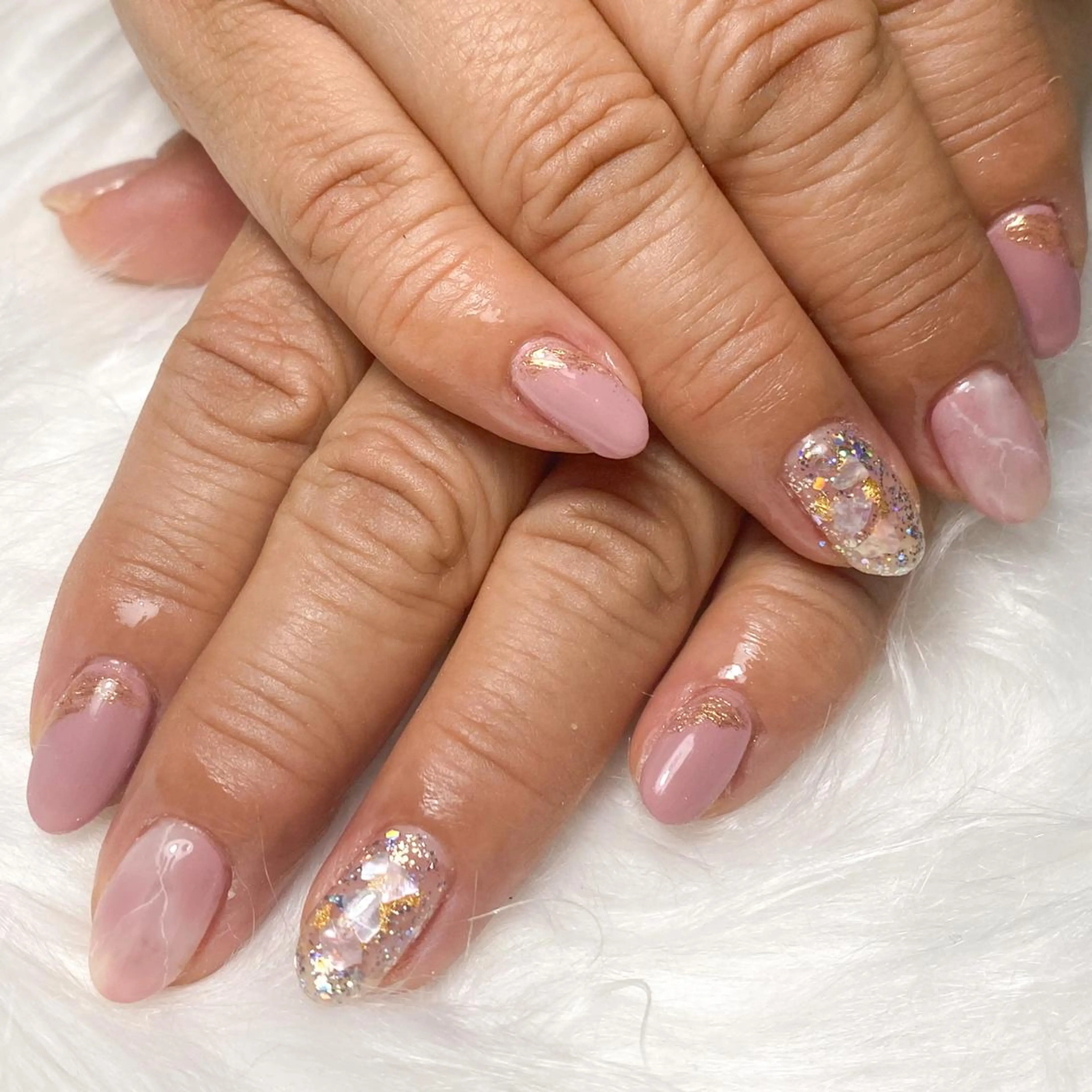 ネイル 大理石ネイル(マーブル) 持ち込み nail en💅 キッズスペース有のネイルデザイン