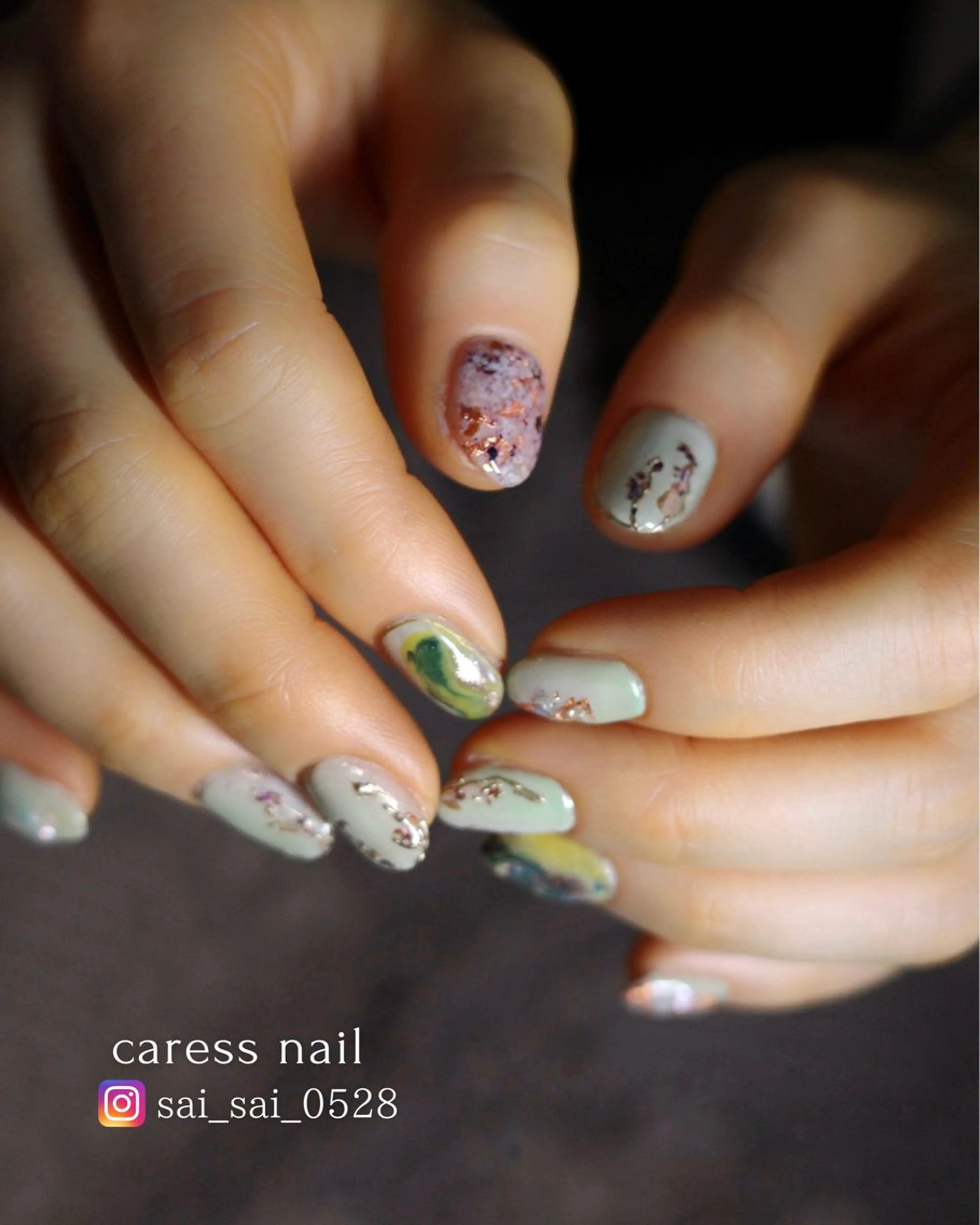 ネイル caress  nail カレスネイル　代々木上原所属・カレスネイル さいのネイルデザイン