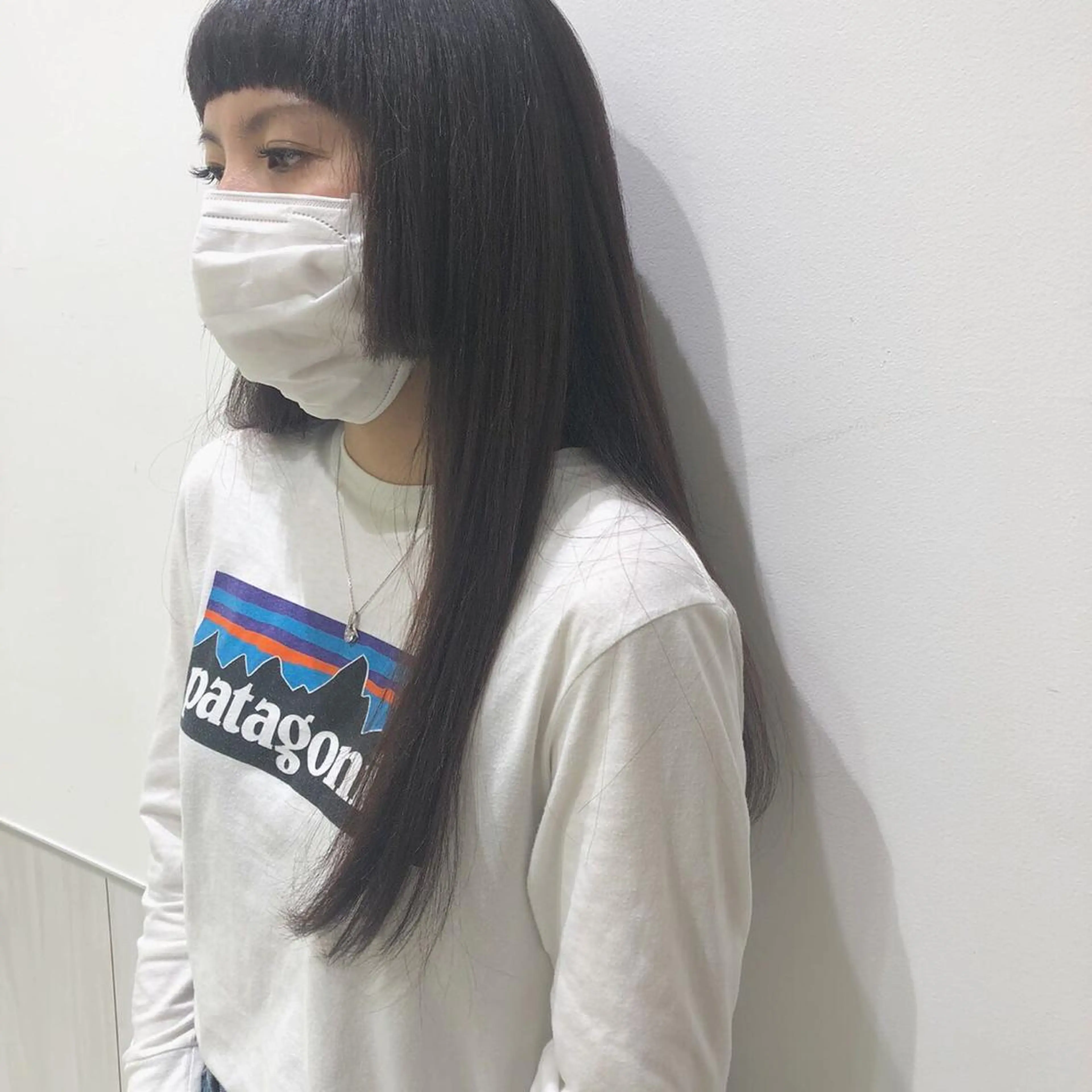 ロング 縮毛矯正 透明感カラー🩵 mioのヘアスタイル