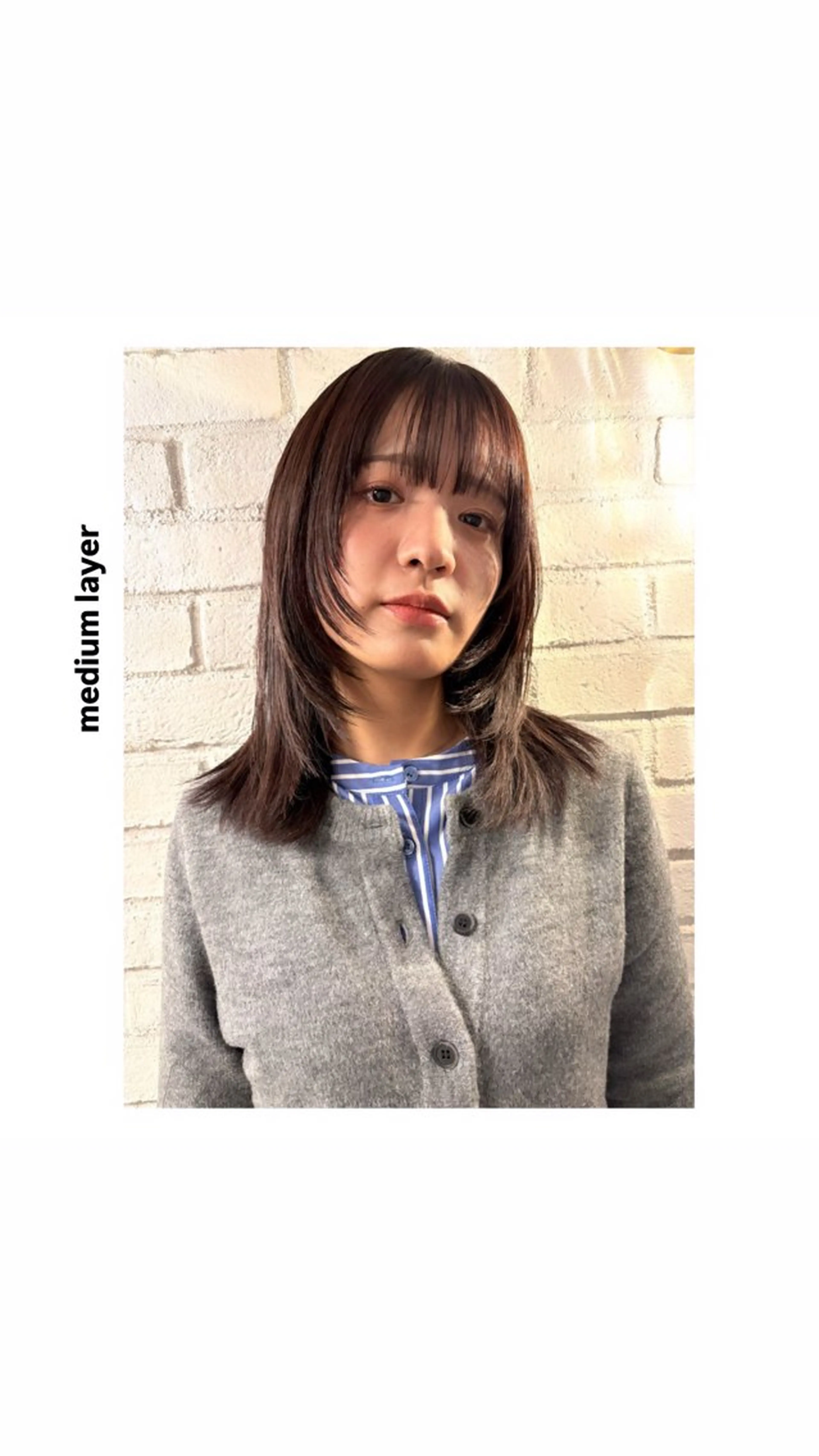 ミディアム カラー ミディアムレイヤー レイヤーカット カット ヘアカラー トリートメント hiro【沿線で叶う 似合わせhair】のヘアスタイル