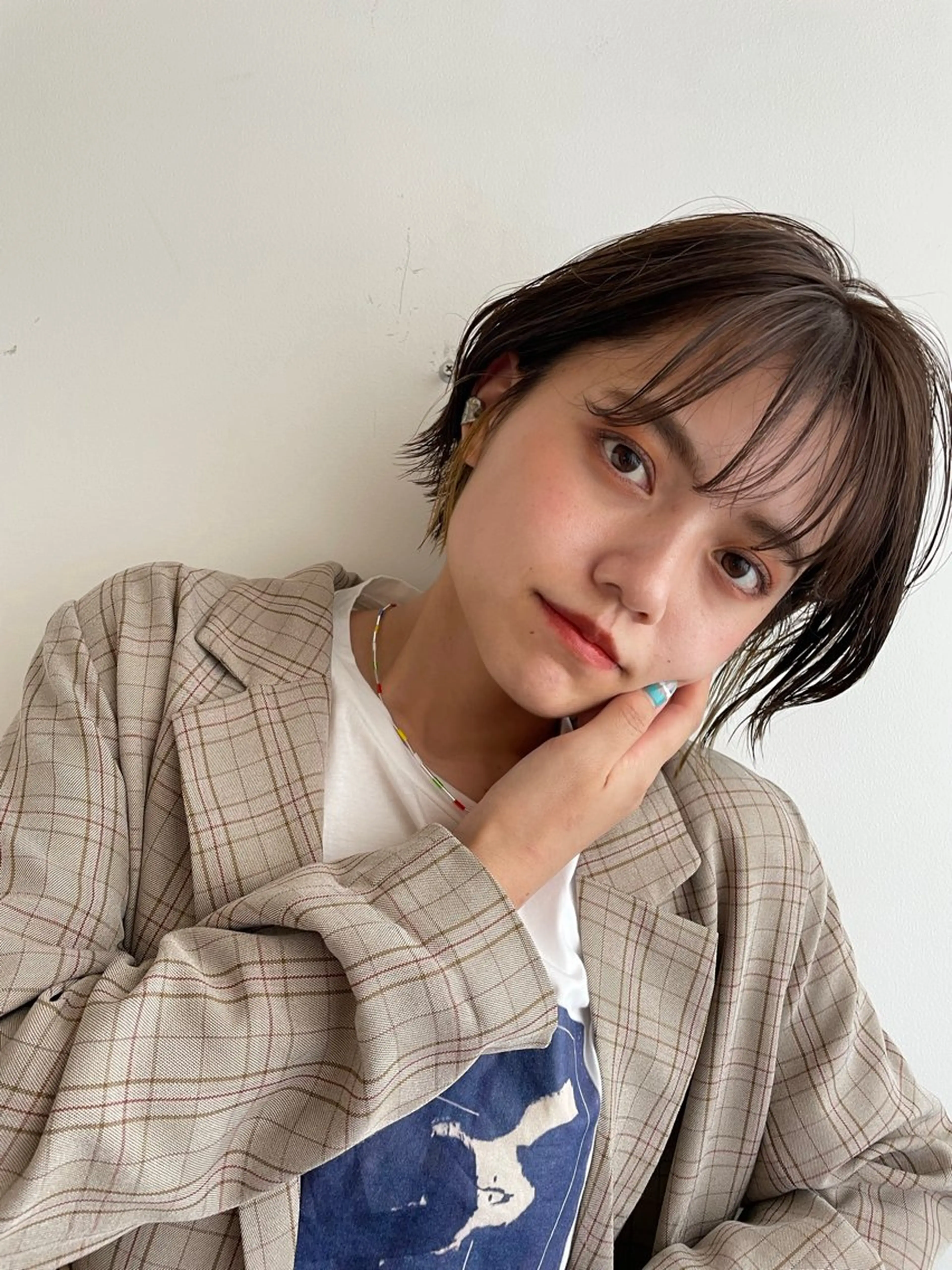 ショート ショートヘア KANO🌷 艶カラーのヘアスタイル