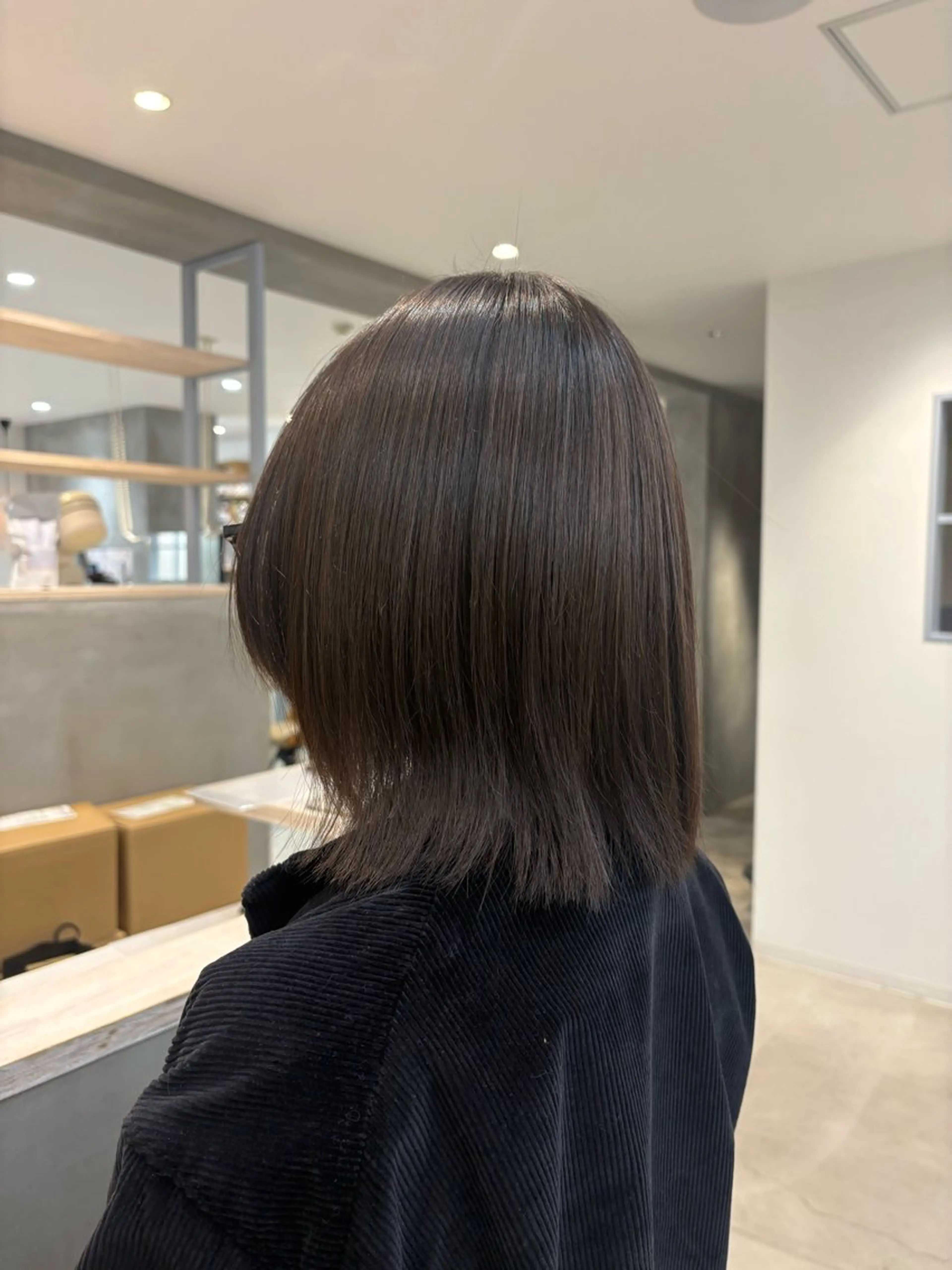 ミディアム カラー ヘアカラー ukyo/カラー/ ブリーチ/ハイライトのヘアスタイル