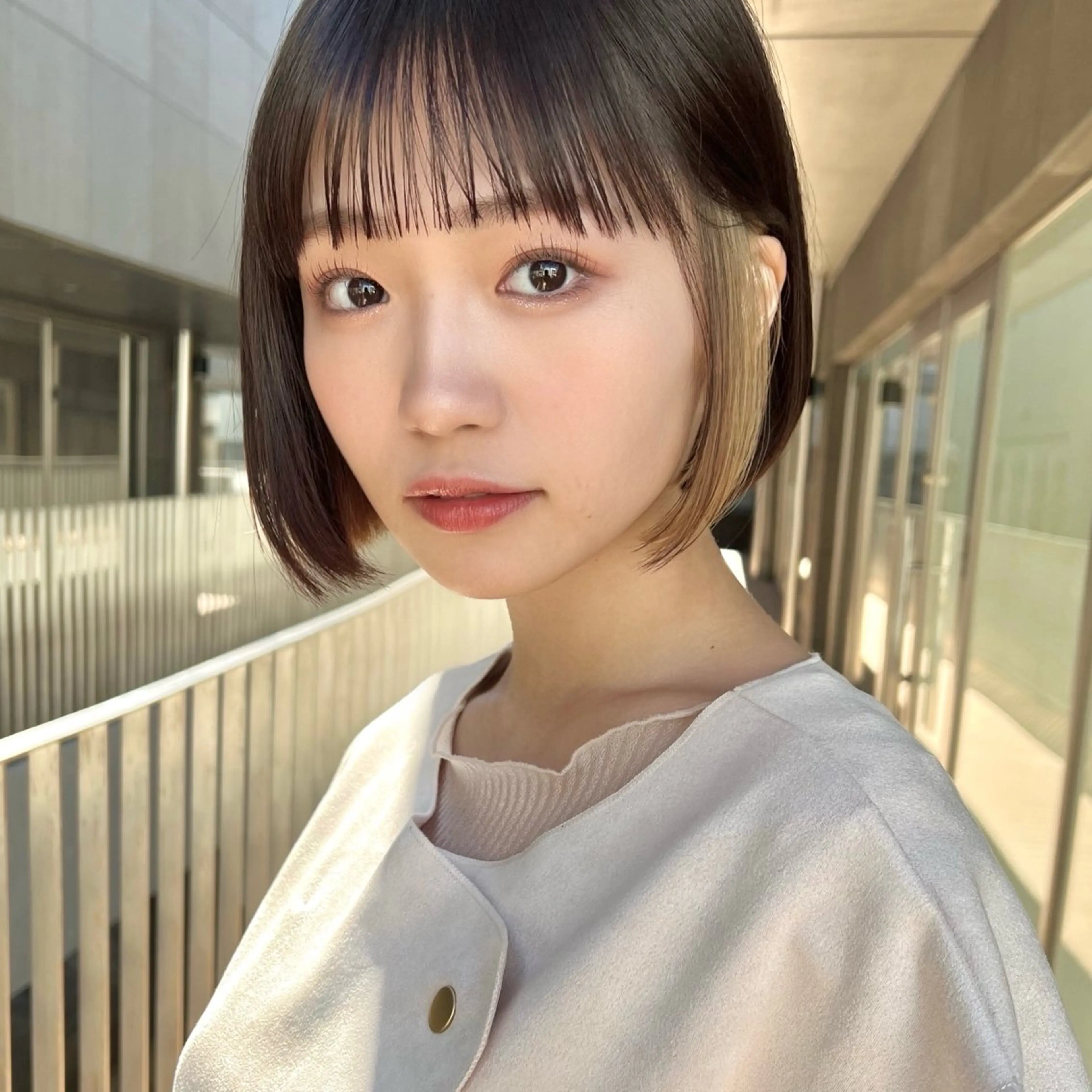 ショート カラー インナーカラー トリートメント ボブ・レイヤー🎀 エミリのヘアスタイル