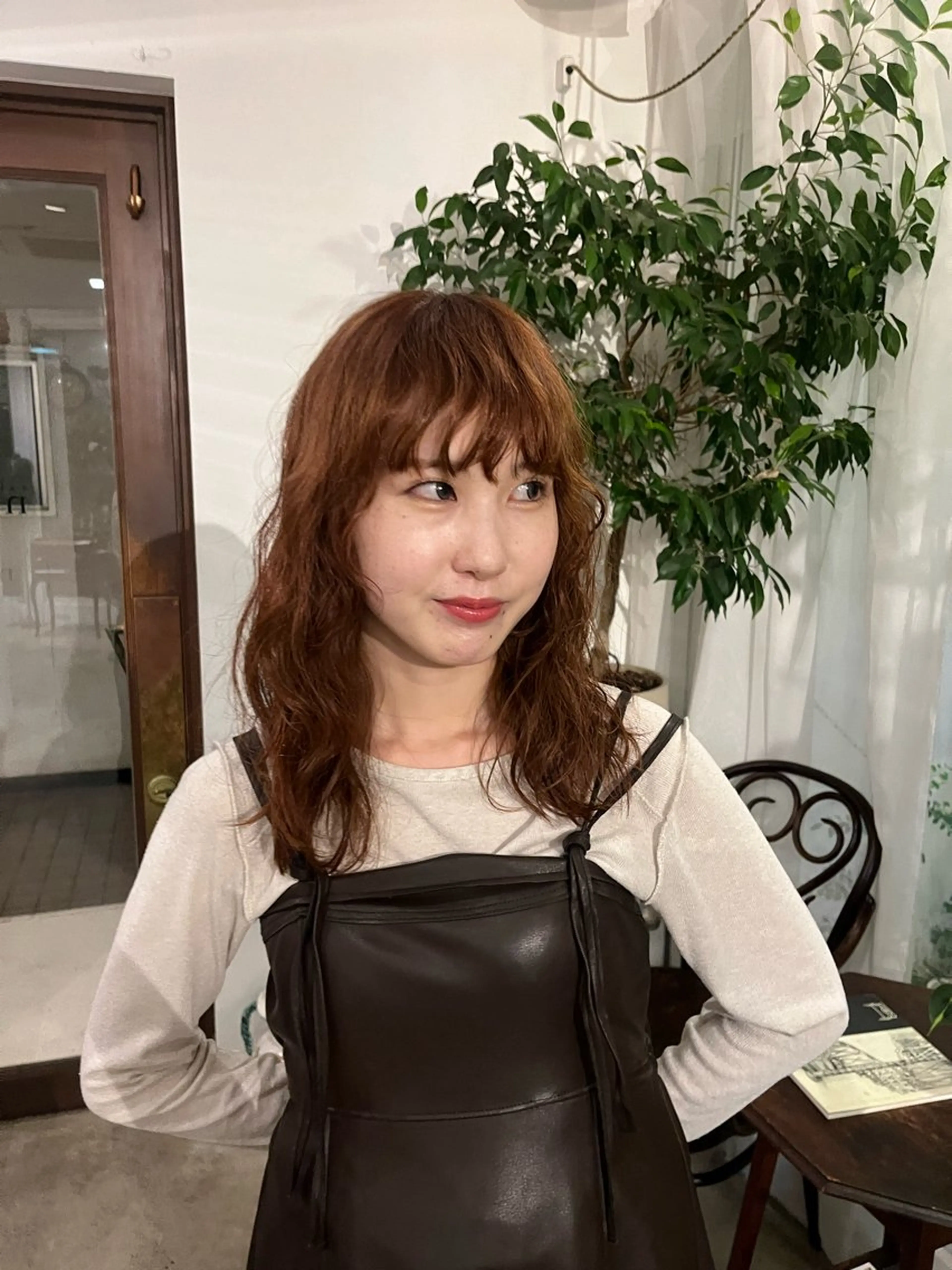 ロング パーマ カット パーマ 柴田 さくらのヘアスタイル